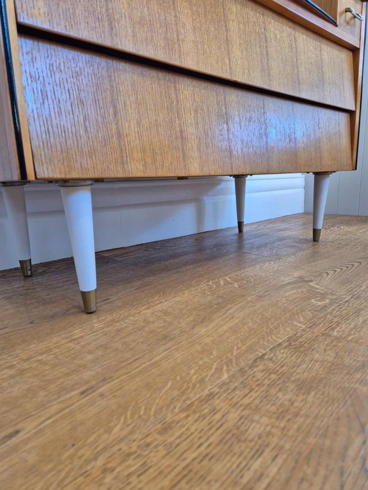 photo for sale Avalon Yatton Mid Century Teak Dressing Table & Mirror Fully Restored