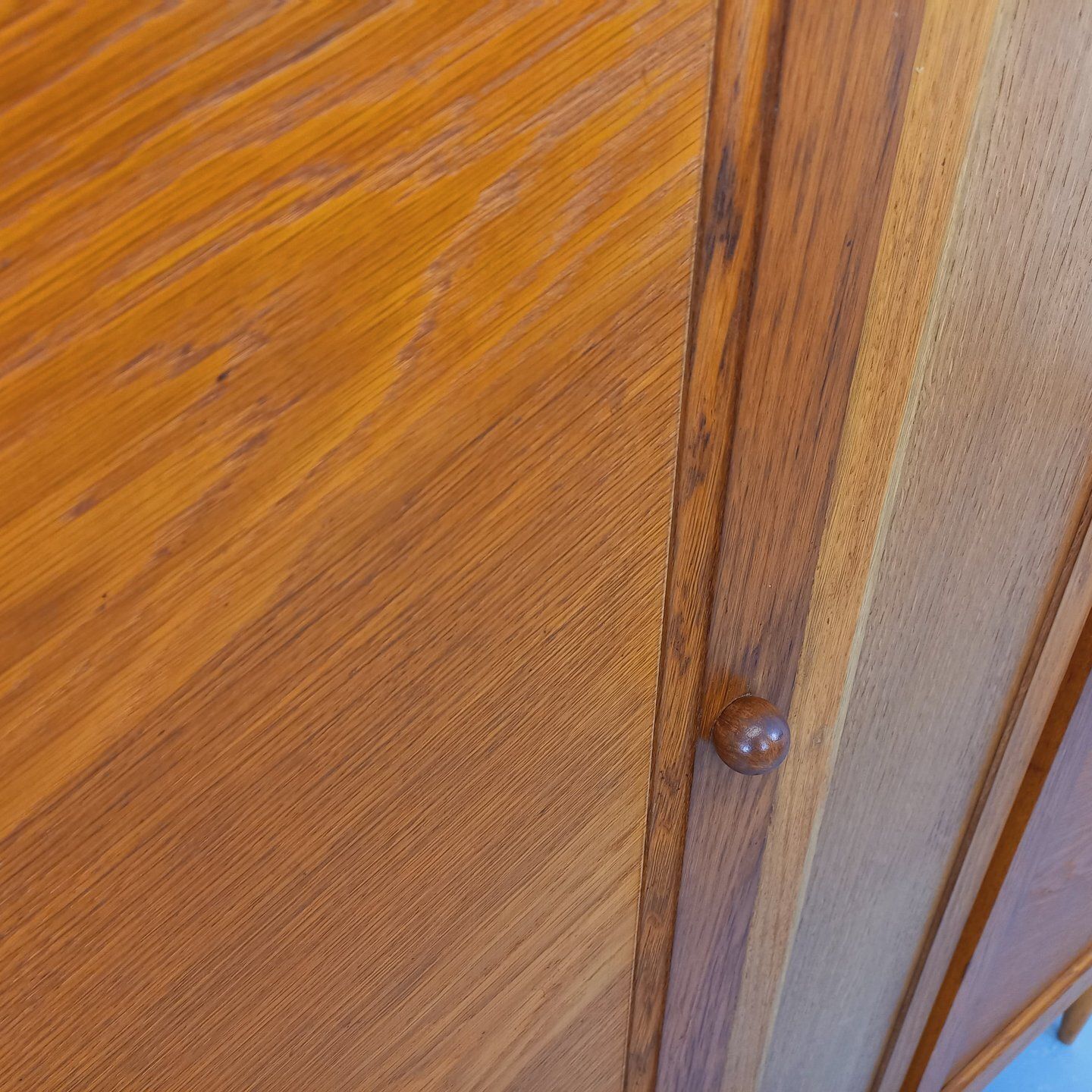 Oak Wardrobe With Two Doors 4, 1960s photo 1178.0