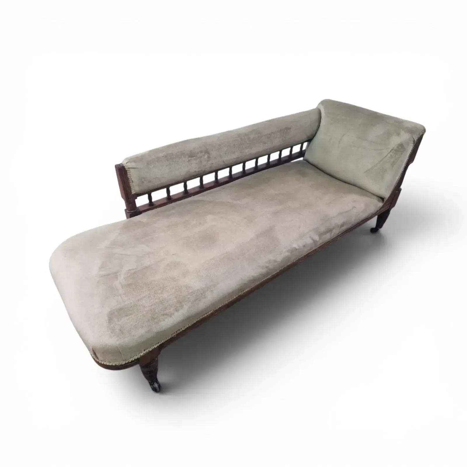 Victorian Style Chaise Longue Button Back Daybed Lounge Chair Sofa Settee photo furniture