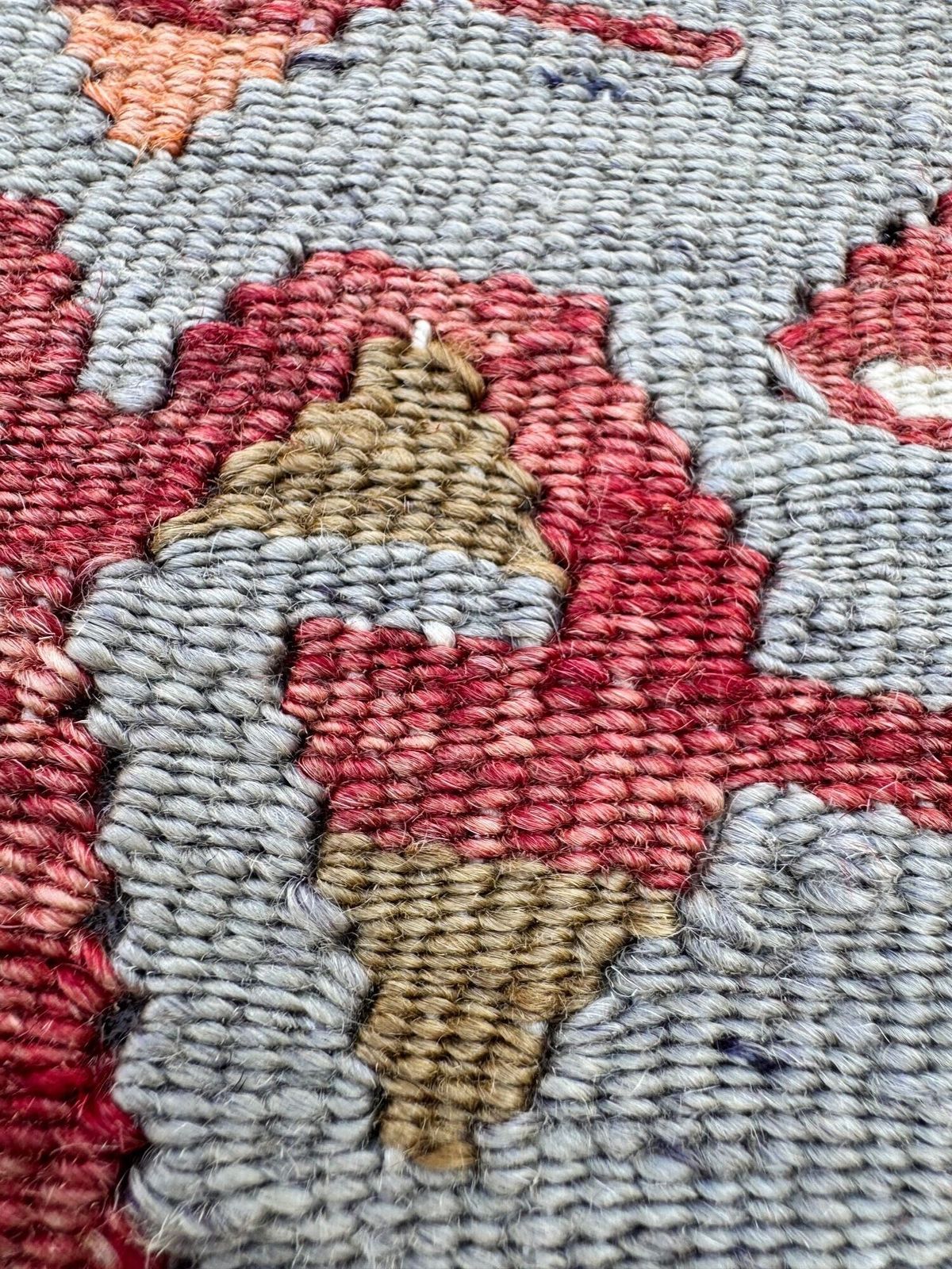 Kilim Covered Stool 0.42m X 0.31m X H0.25m photo vintage