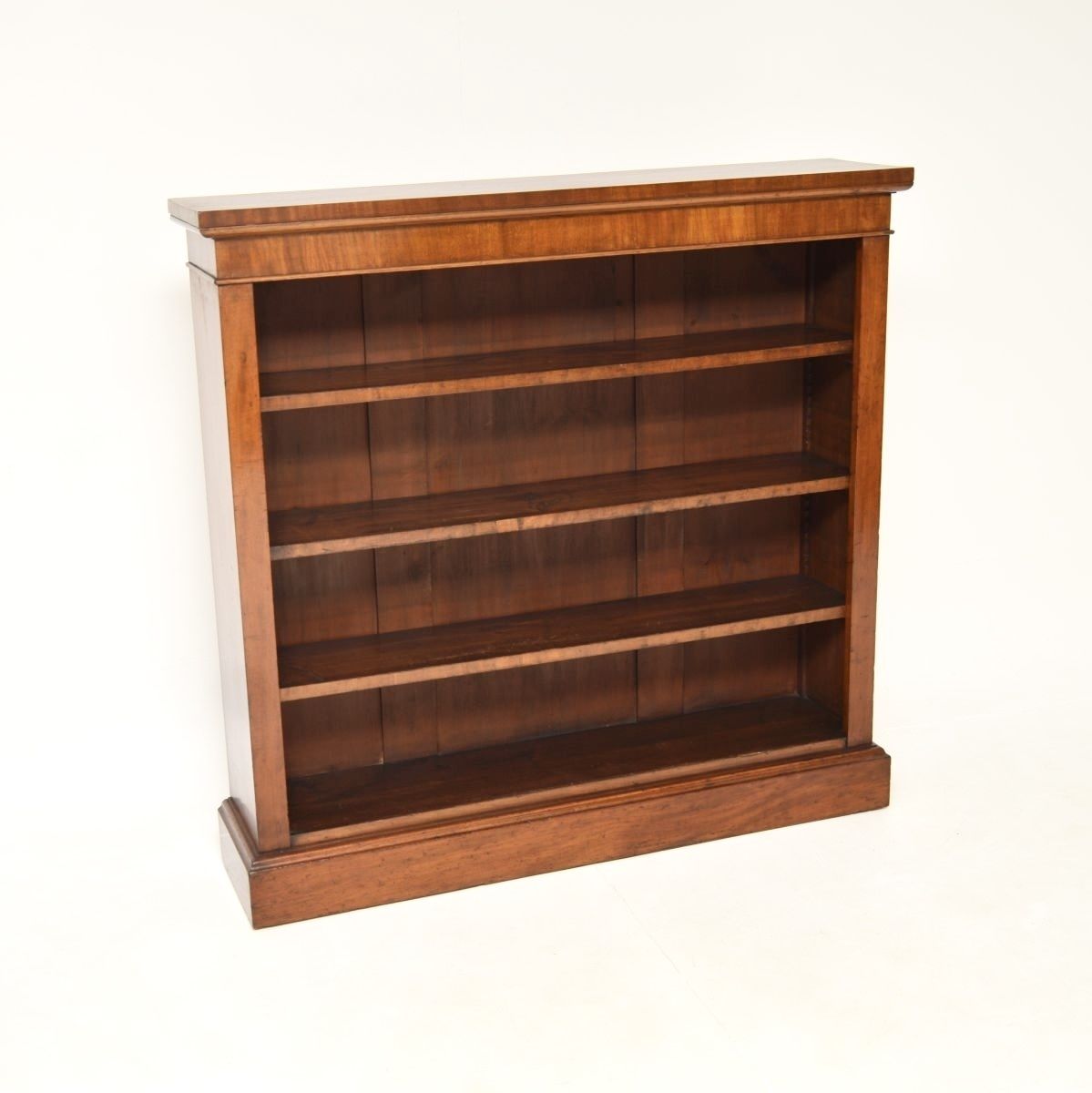 Antique Victorian Mahogany Open Bookcase