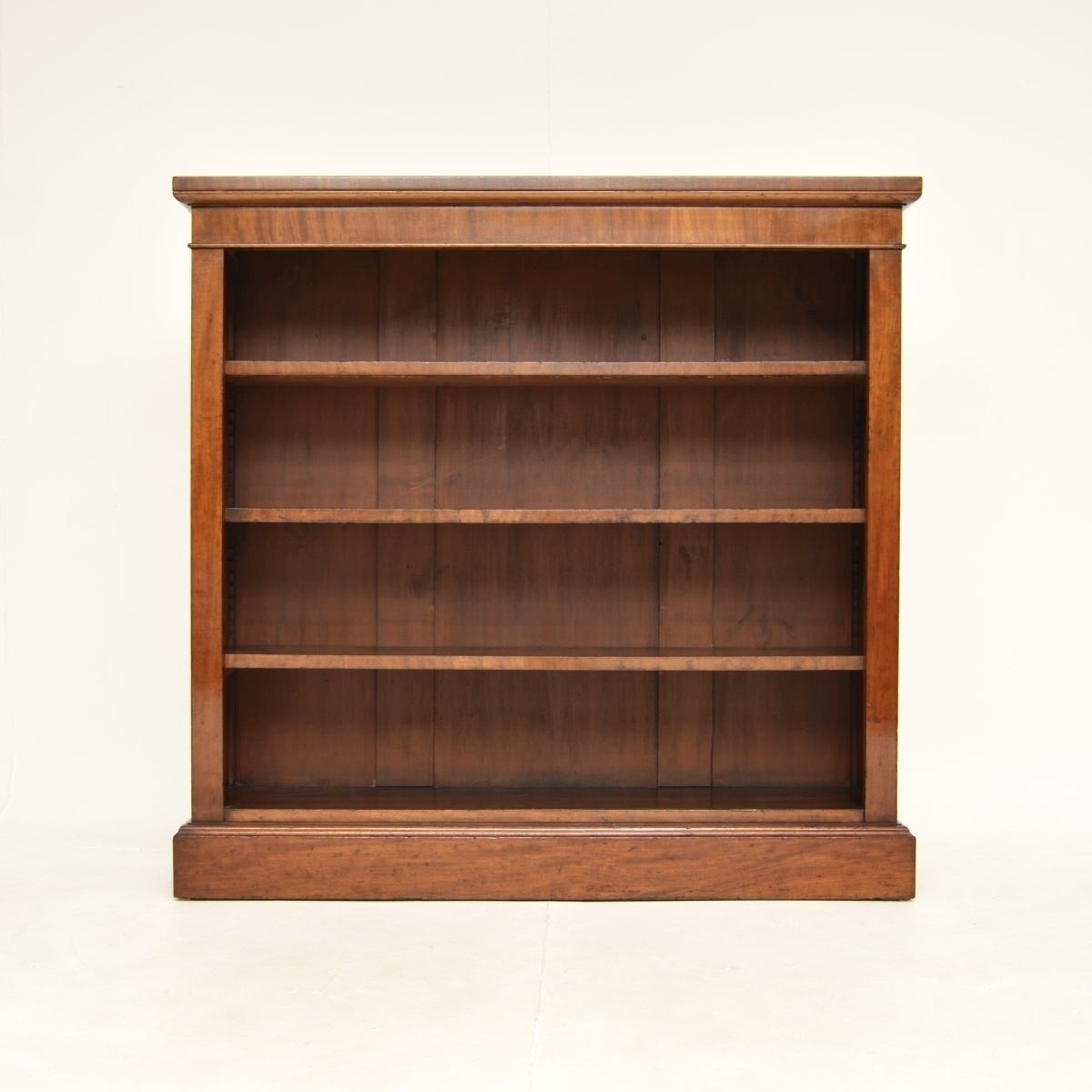 Antique Victorian Mahogany Open Bookcase photo furniture