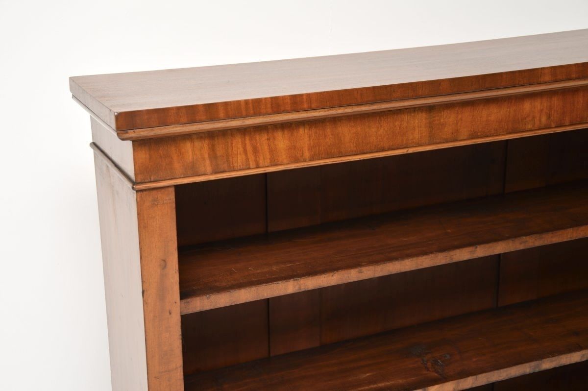 Antique Victorian Mahogany Open Bookcase photo Furniture