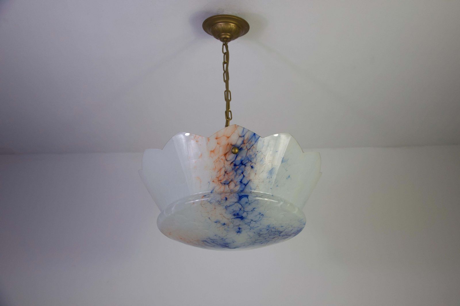 Art Deco Glass Pedant Lamp, 1930s, Germany photo furniture