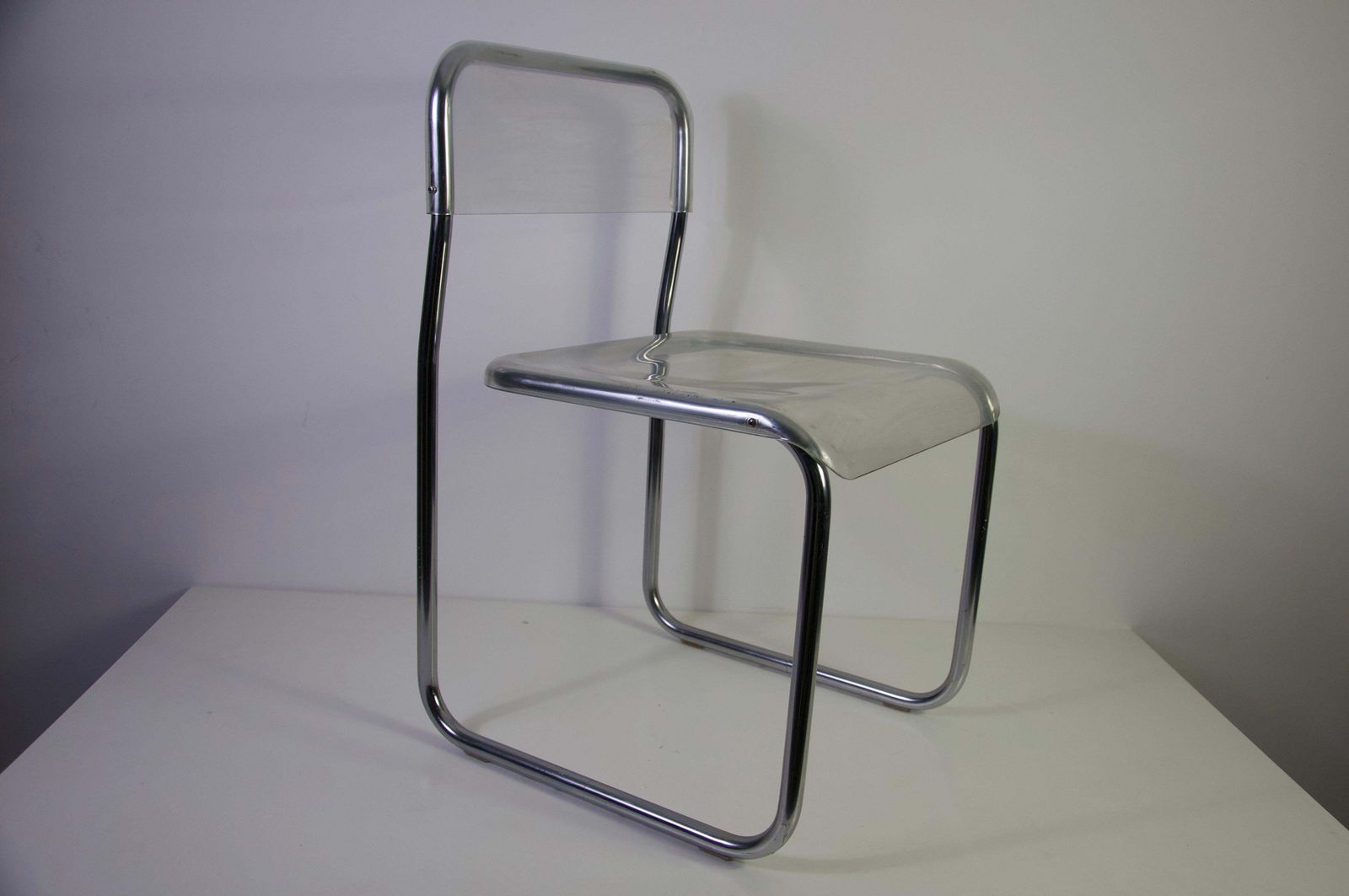 Chrome And Acrylic Glass Chair, 1970s, Germany photo furniture