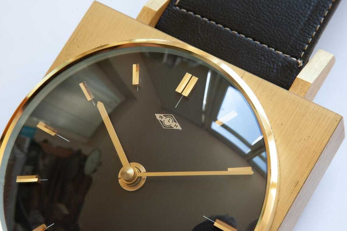 XL 30" WLH Germany Wandklok Horloge Stijl Mid-Century Modernisme Kienzle Groot photo vinterior