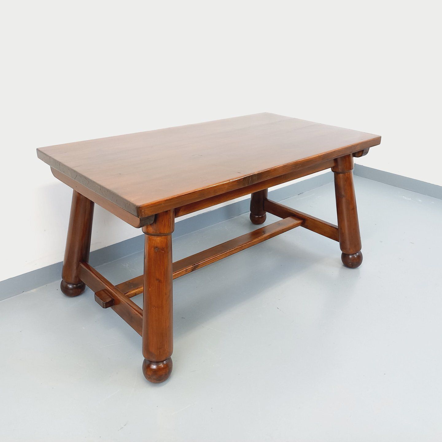 Georges Robert Brutalist Rectangular Pine Table