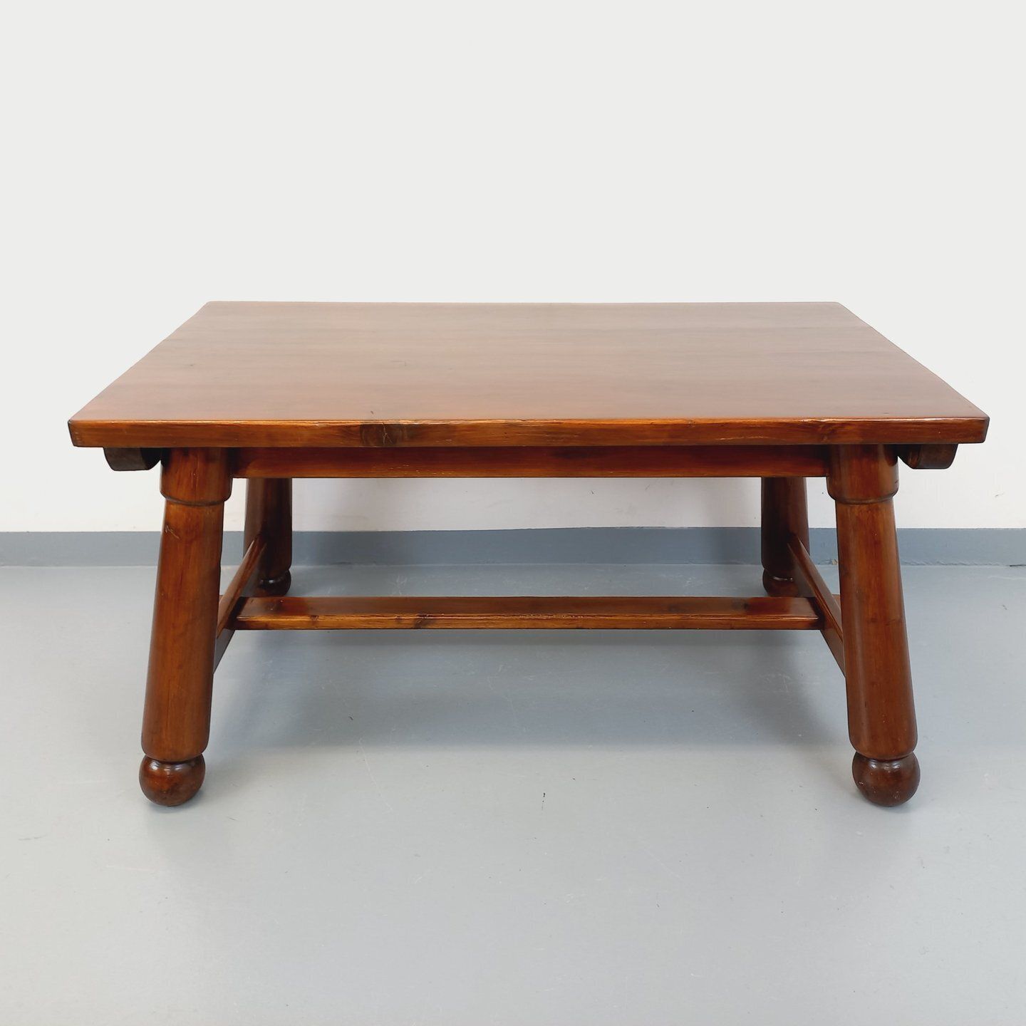 Georges Robert Brutalist Rectangular Pine Table photo furniture