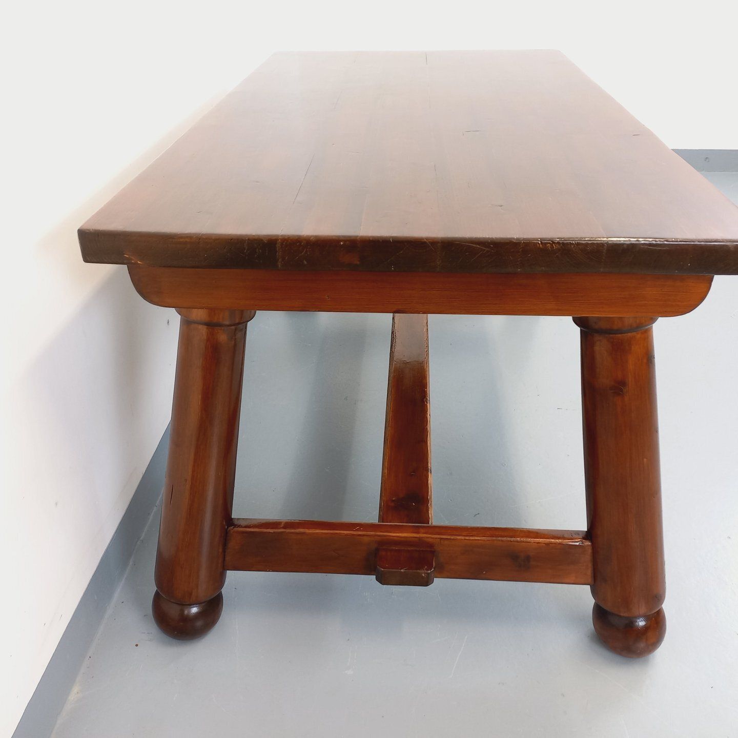 Georges Robert Brutalist Rectangular Pine Table photo 2120.0