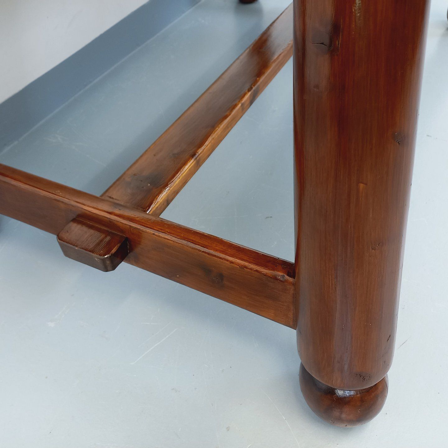 Georges Robert Brutalist Rectangular Pine Table photo vinterior