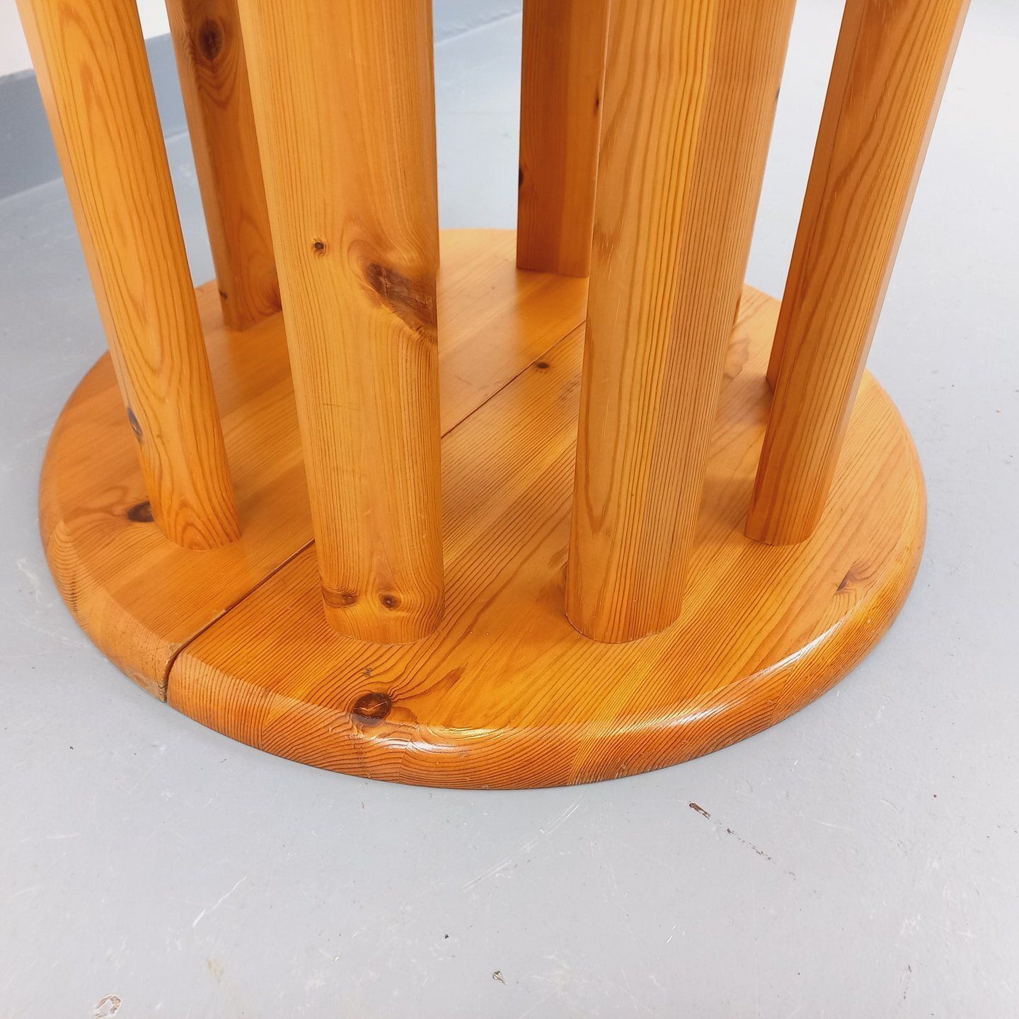 photo for sale Round Table In The Style Of Rainer Daumiller, Made Of Pine