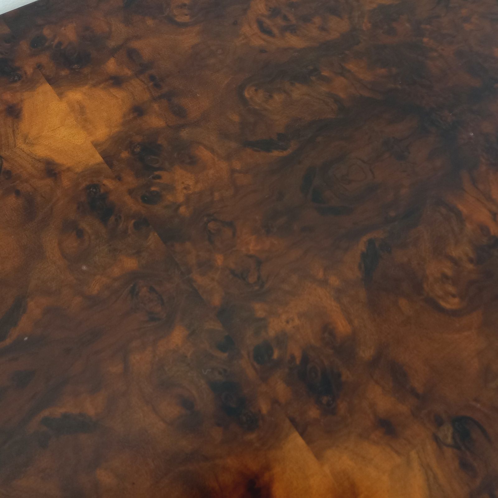 Furniture Rectangular Coffee Table In Elm And Elm Burl photo