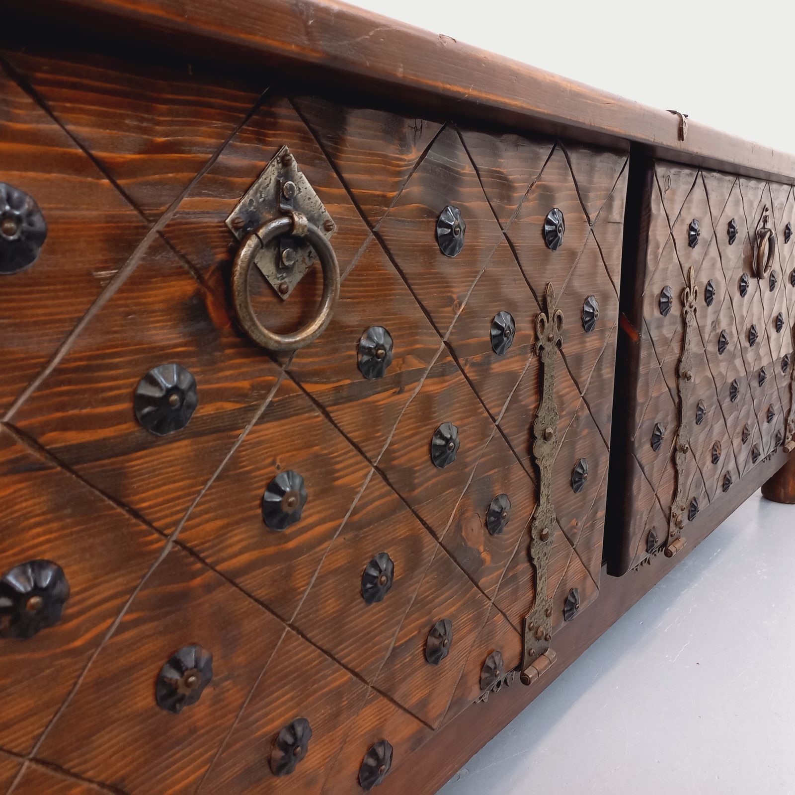 Georges Robert Brutalist Pine Dressoir photo buy