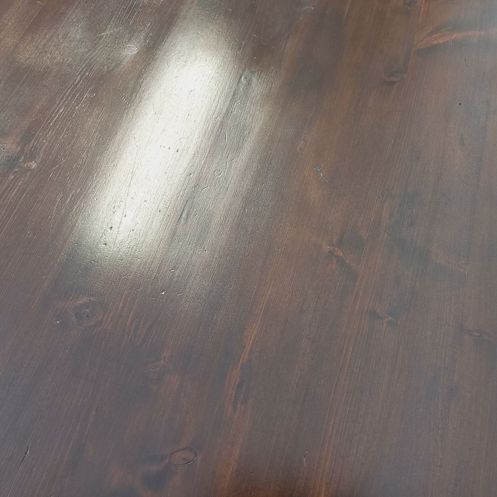 Furniture Georges Robert Brutalist Rectangular Table In Dark Pine photo