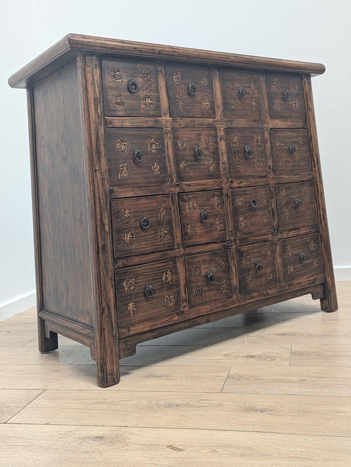 Commode chinoise sculptée à la main, 16 tiroirs, 0362 photo furniture