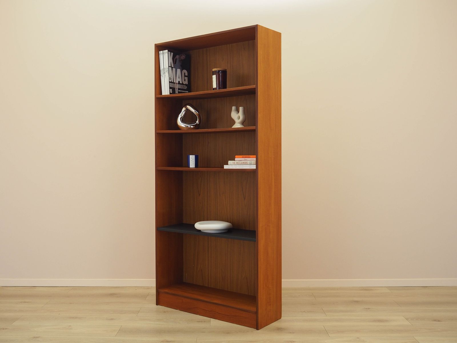 Teakhouten boekenkast, Deens design, jaren 1970, gemaakt in Denemarken photo for sale
