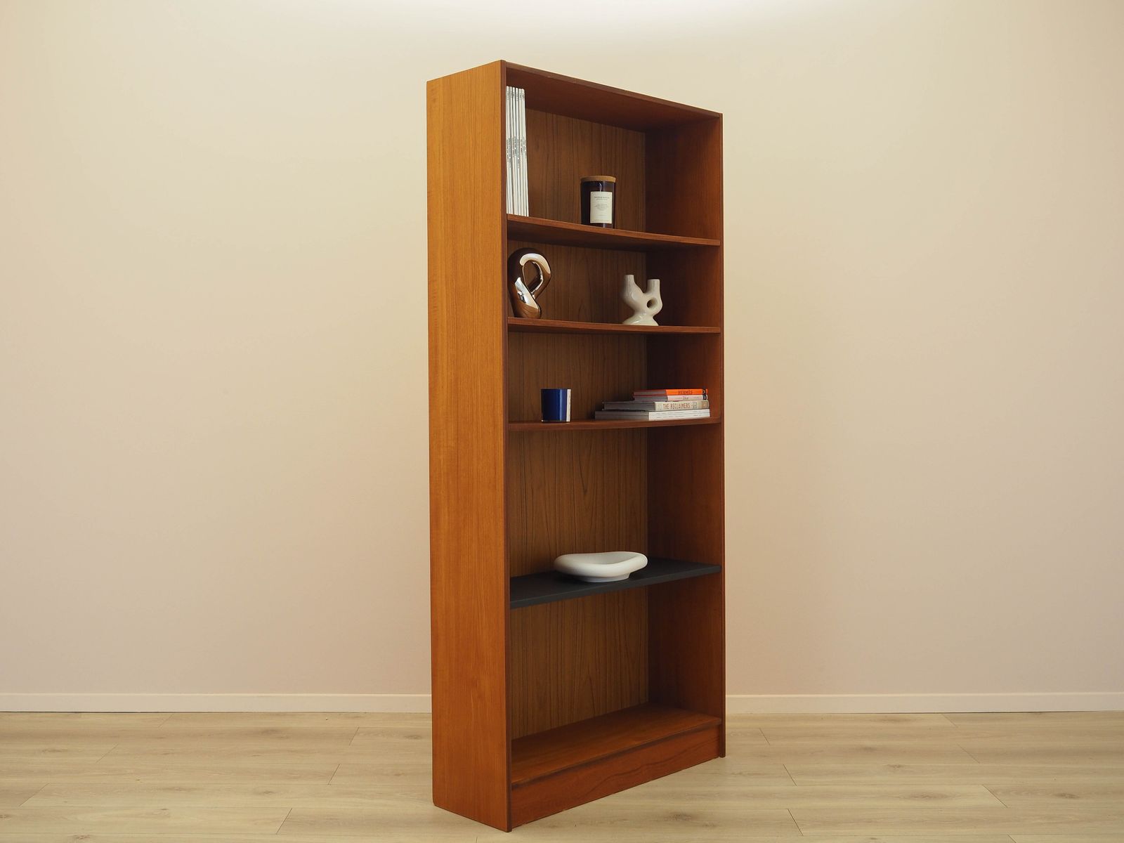 Teakhouten boekenkast, Deens design, jaren 1970, gemaakt in Denemarken photo Meubels