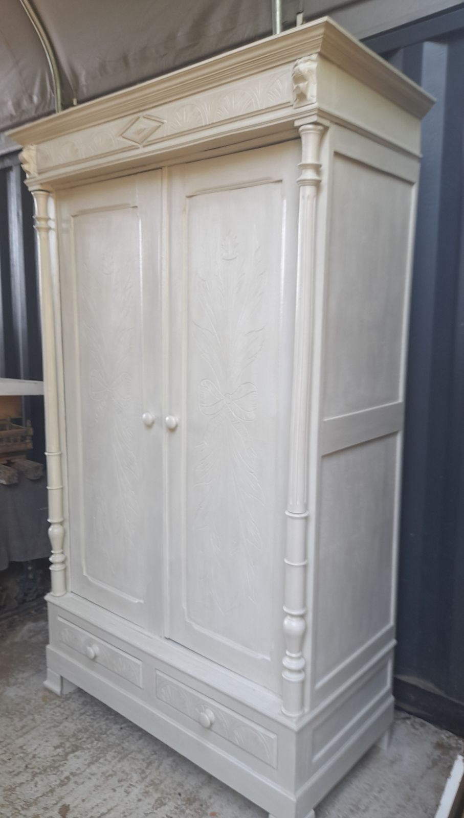 Antique French Oak Armoire. photo for sale