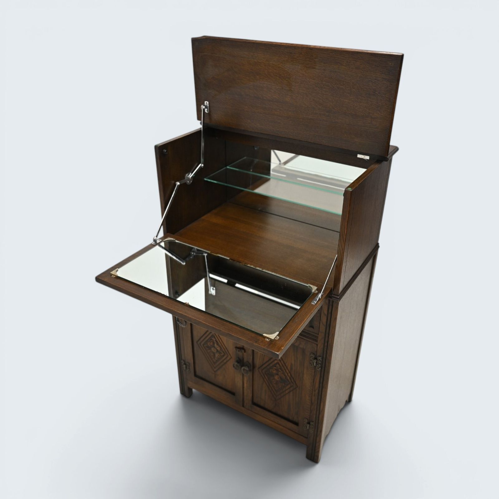 photo buy Jaycee Wine/Gin Drinks Cabinet Mirrored Pouring Surface Free Delivery