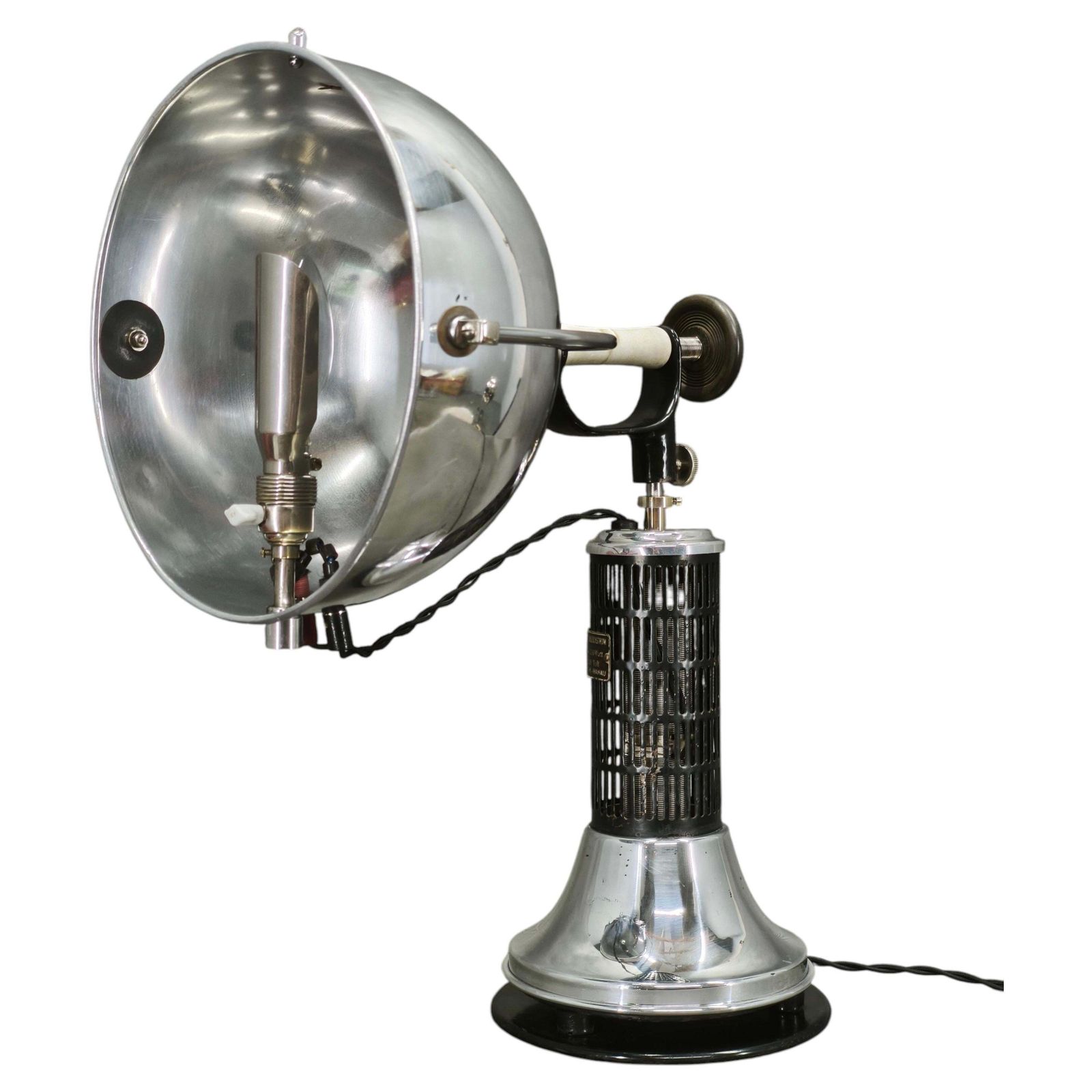 Bauhaus Hanau Quartz Chrome Verstelbare Tafellamp uit de jaren 1930, Duitsland