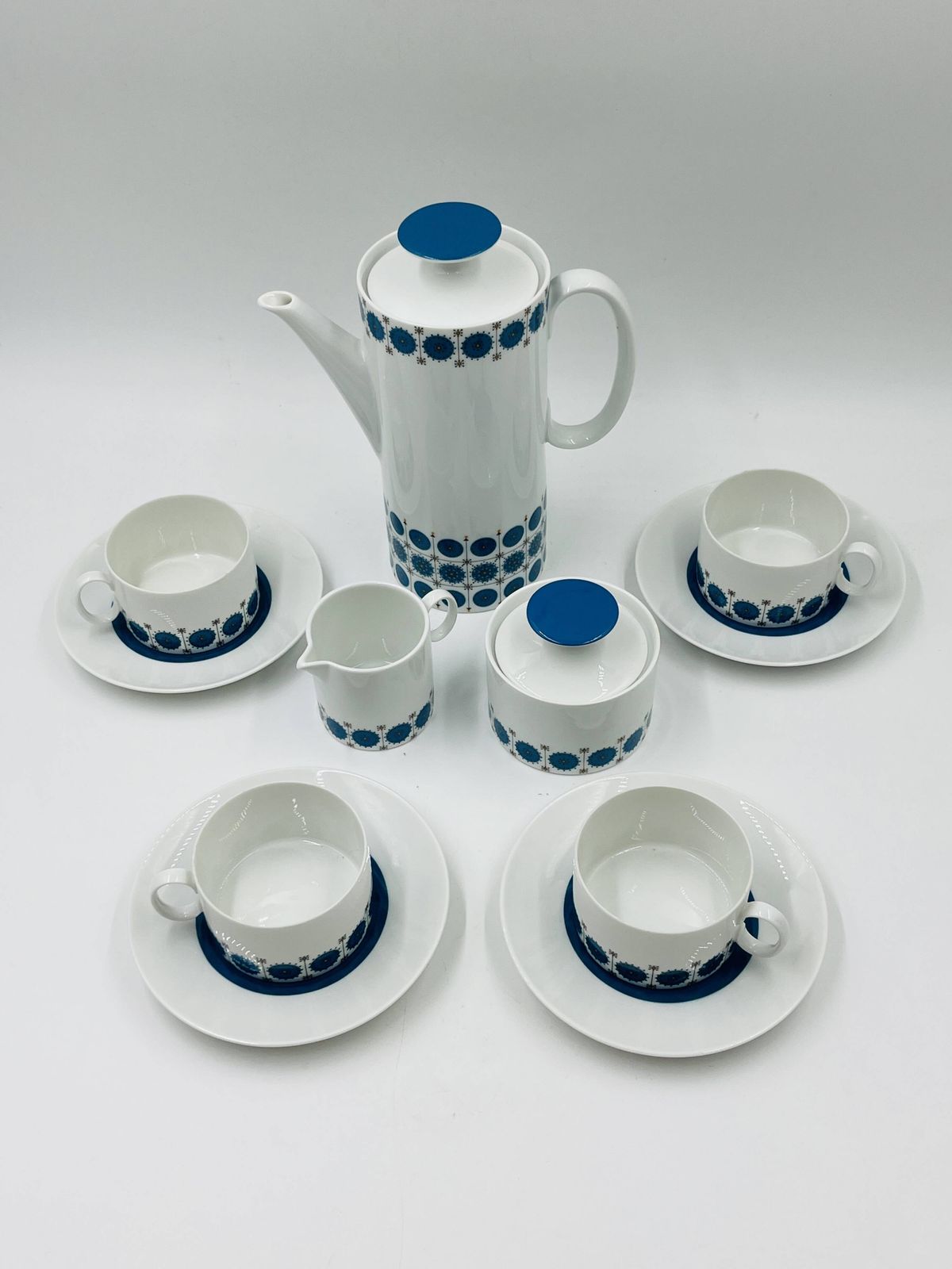 Service Café Porcelaine Thomas Germany Medallion 70s photo for sale