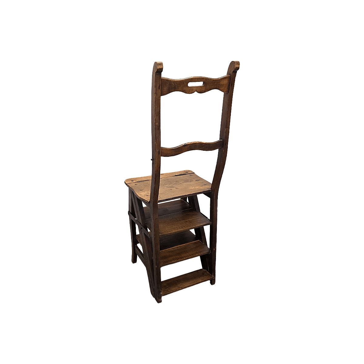 Antique French Metamorphosis Ladder Chair, Around 1900 photo Home Decor