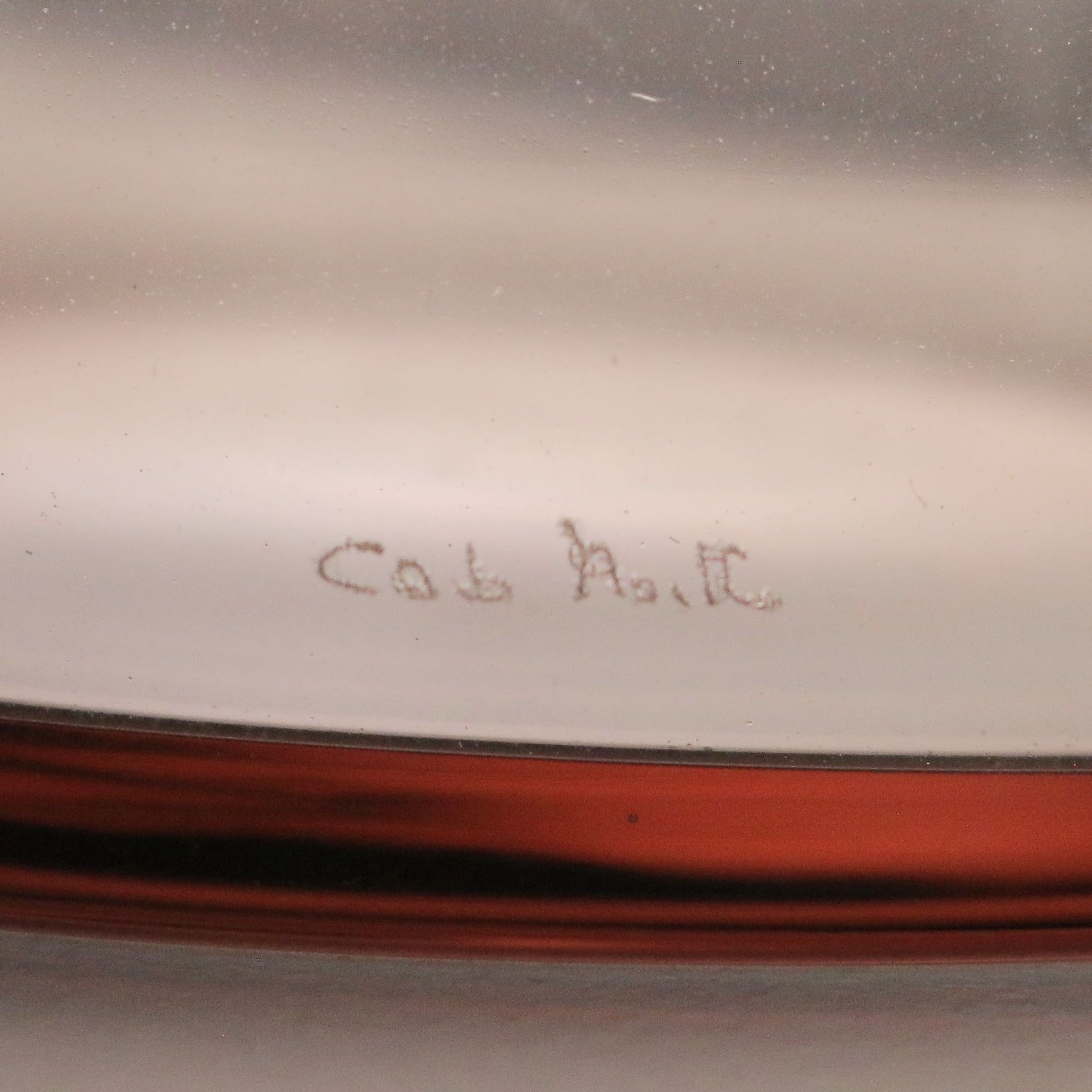 Vintage fles Carlo Moretti Murano Manufacture Italy jaren 1980 photo vinterior