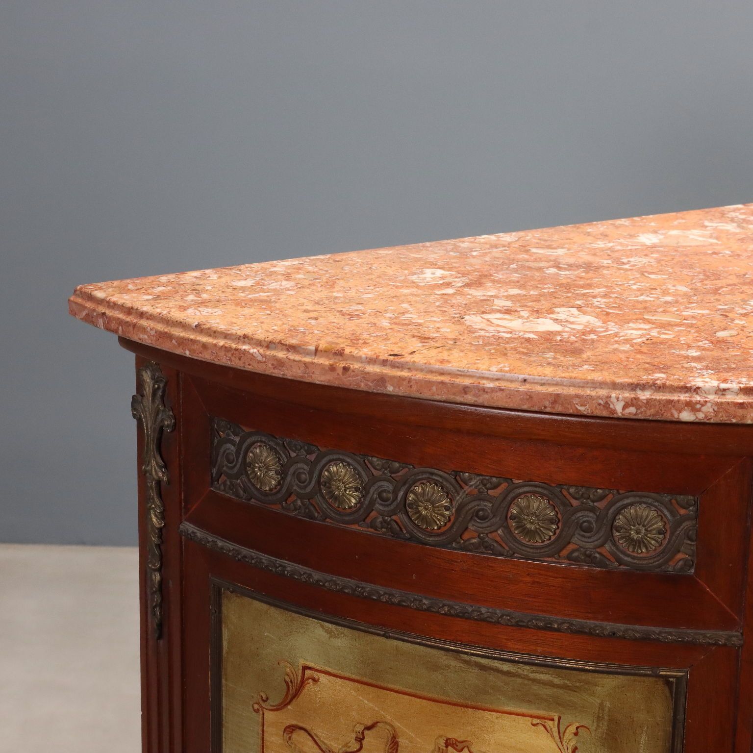 Cupboards Demi Lune Neoclassical Style Mahogany XX Century photo 1470.0
