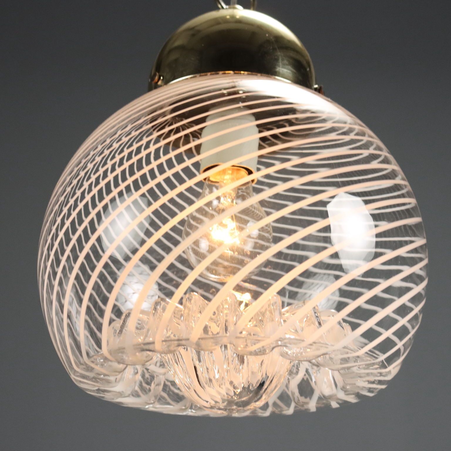 Plafonnier vintage en métal chromé, design italien, années 1970 photo vinterior