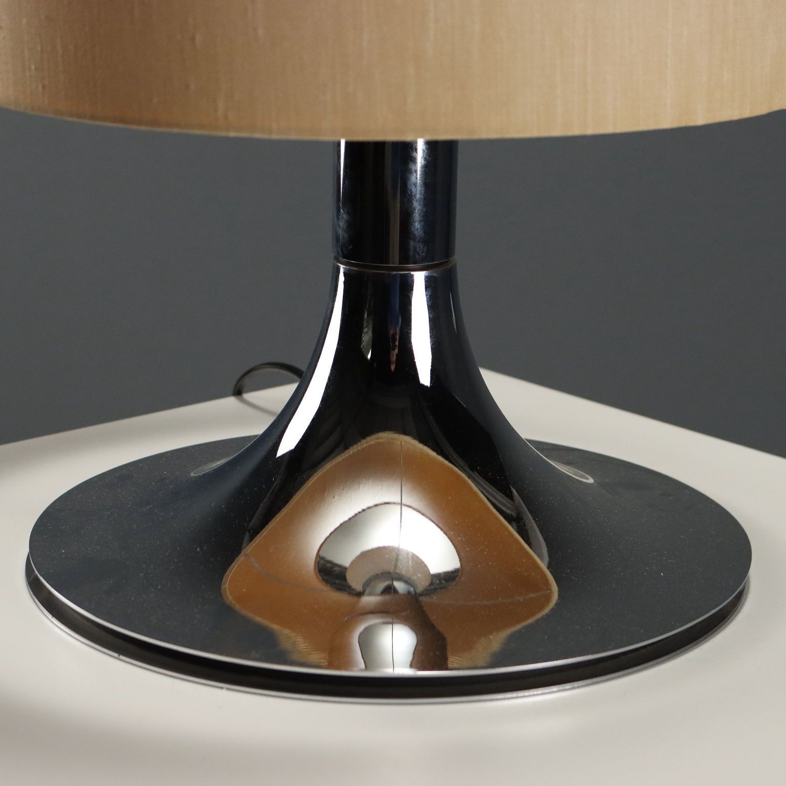 Vintage lamp, verchroomd metaal, design Italië, ca. jaren 1960 photo 170.0