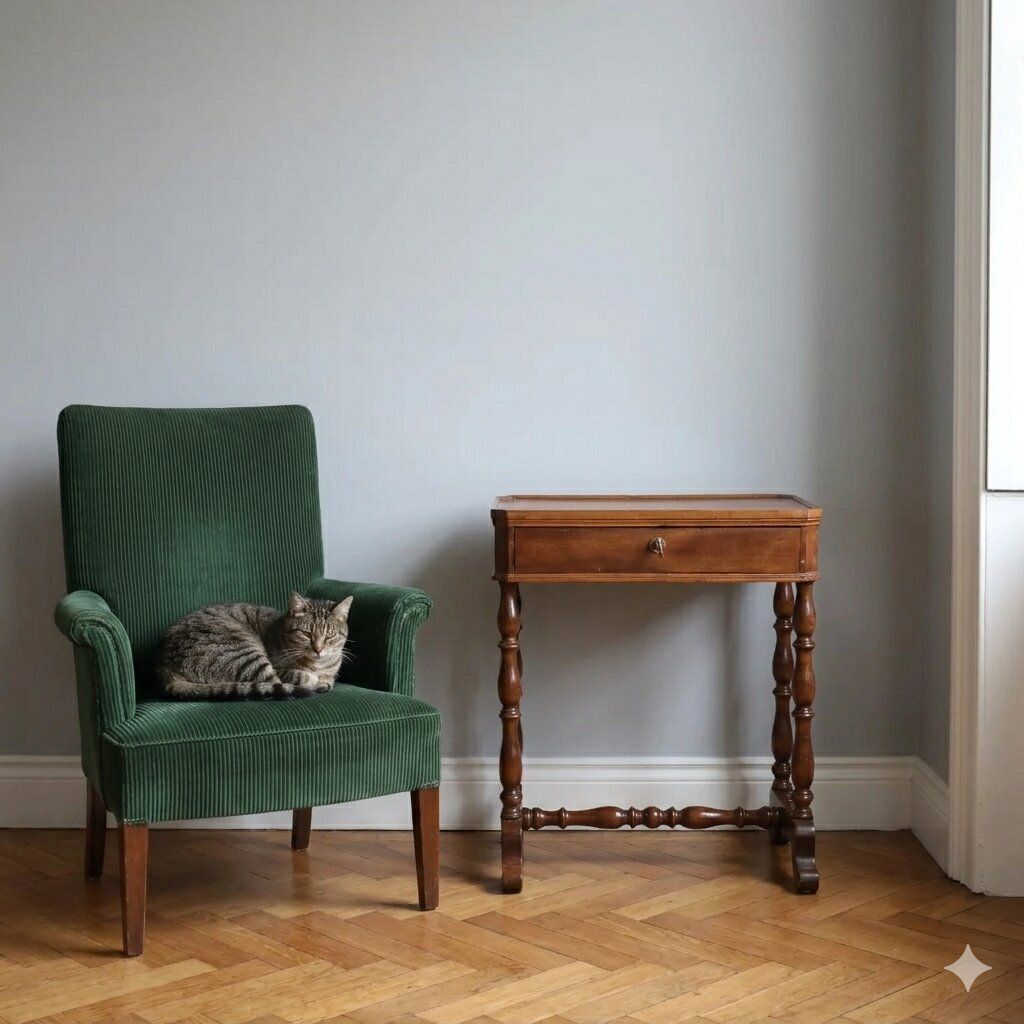 Antieke walnoothouten werktafel met lade photo furniture
