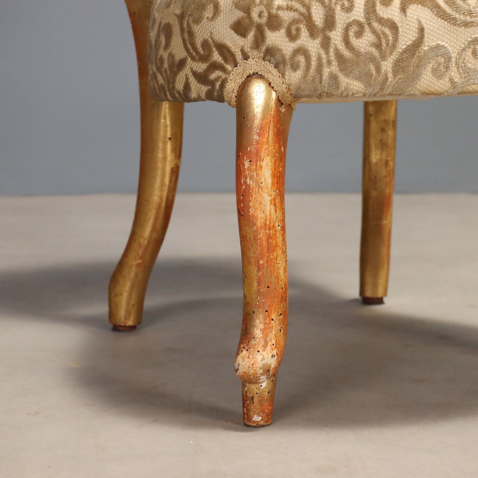 Antieke fauteuil Louis-Philippe hout Italië 19e eeuw photo 350.0