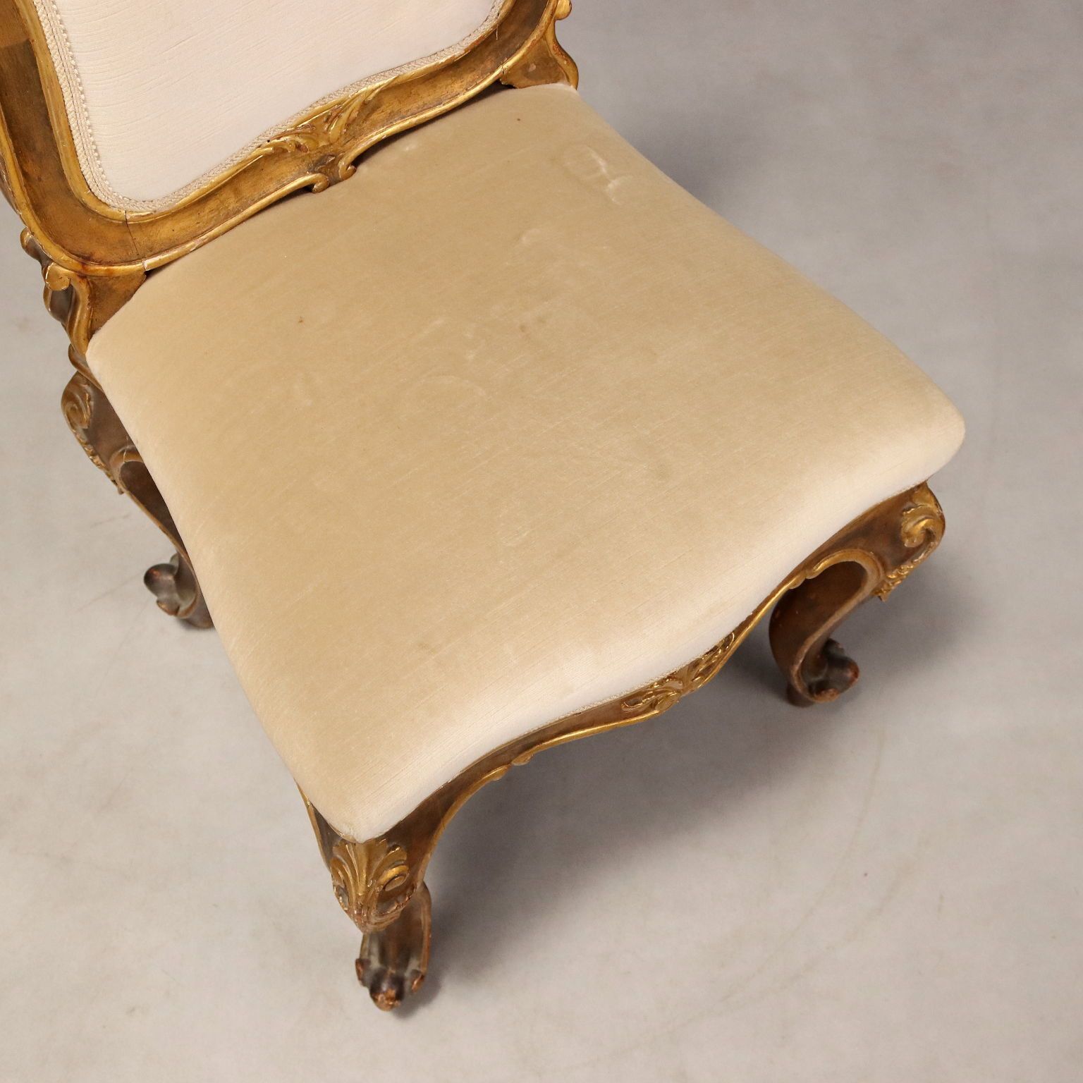 Eclectic Carved And Gilded Wood Chairs   Italy 19th Century photo vinterior