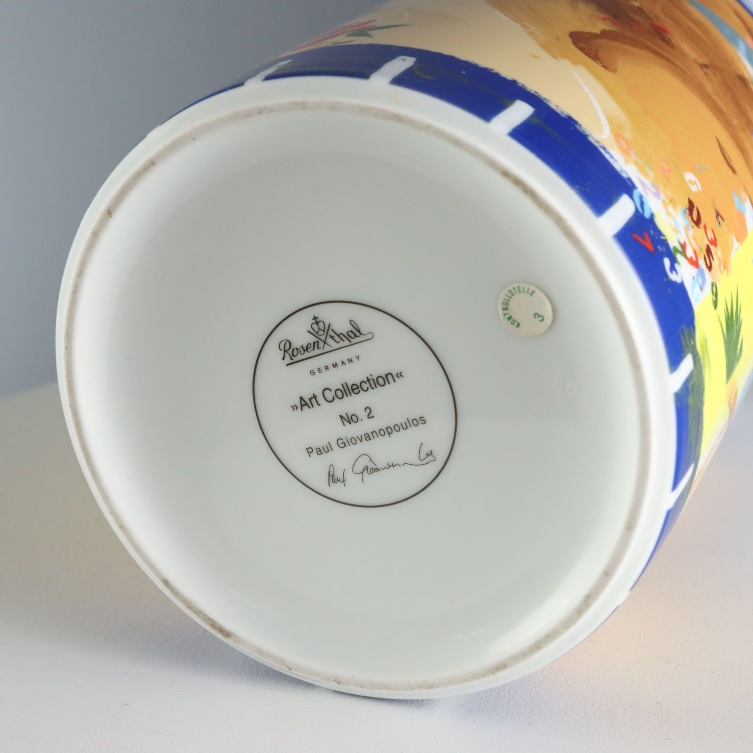 Vintage Vase Paul Giovanopoulos Rosenthal Porcelain 1980s 1990s photo vinterior