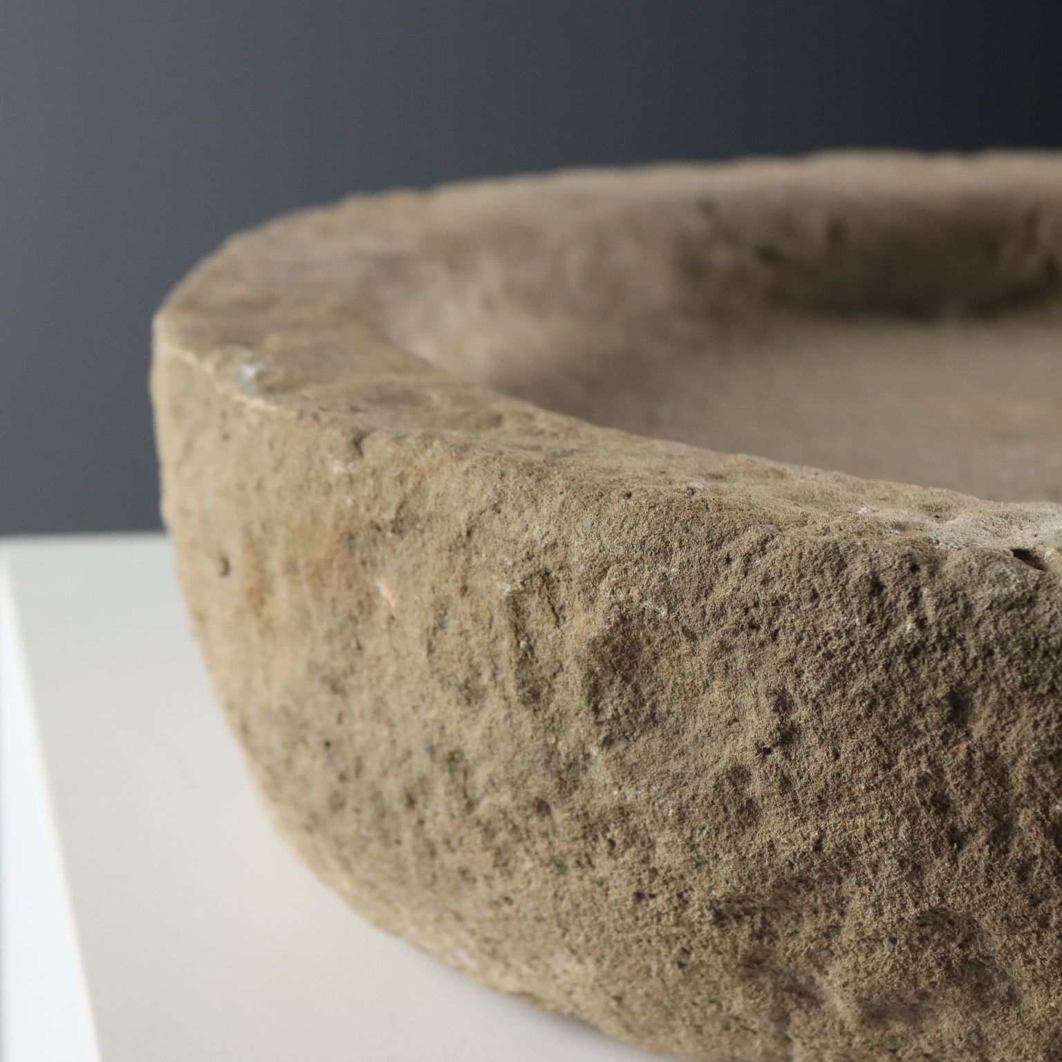 Antique Stone Basin Circular Shape Italy XIX Century photo Home Decor