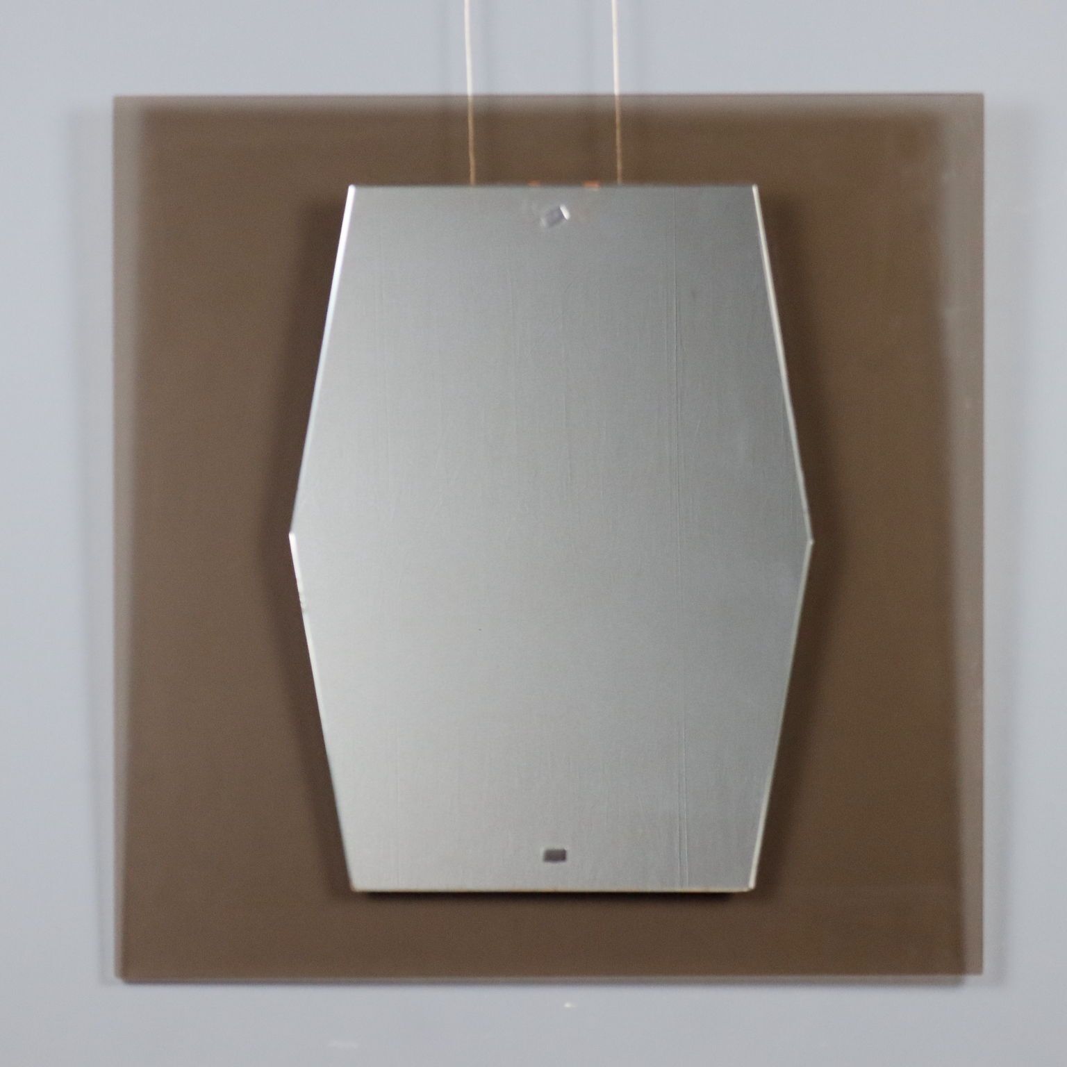 Miroir vintage en verre fumé, design italien, années 1960 photo Décoration