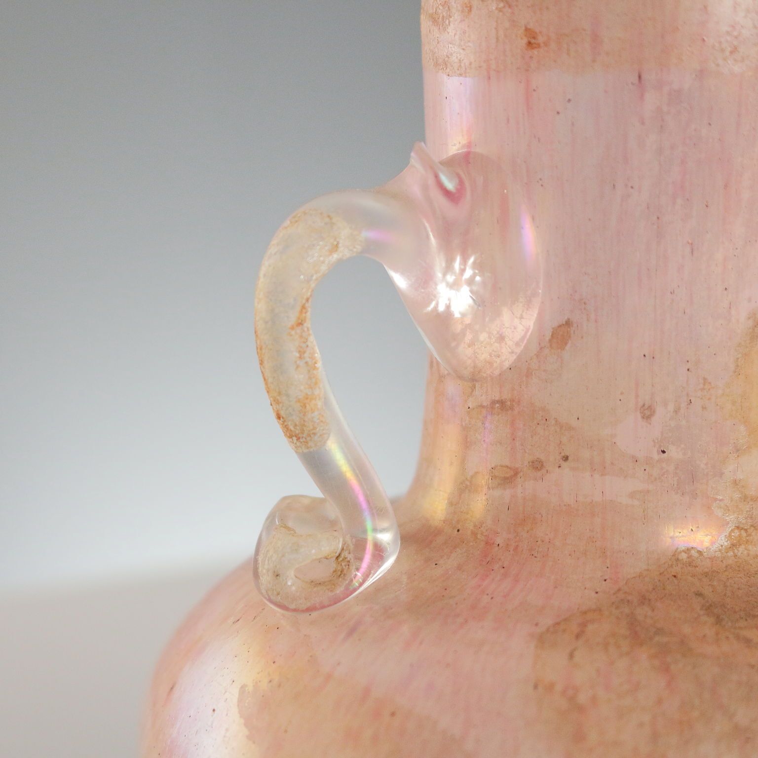 Vintage Vase Coloured Murano Glass Italy 1970s photo for sale
