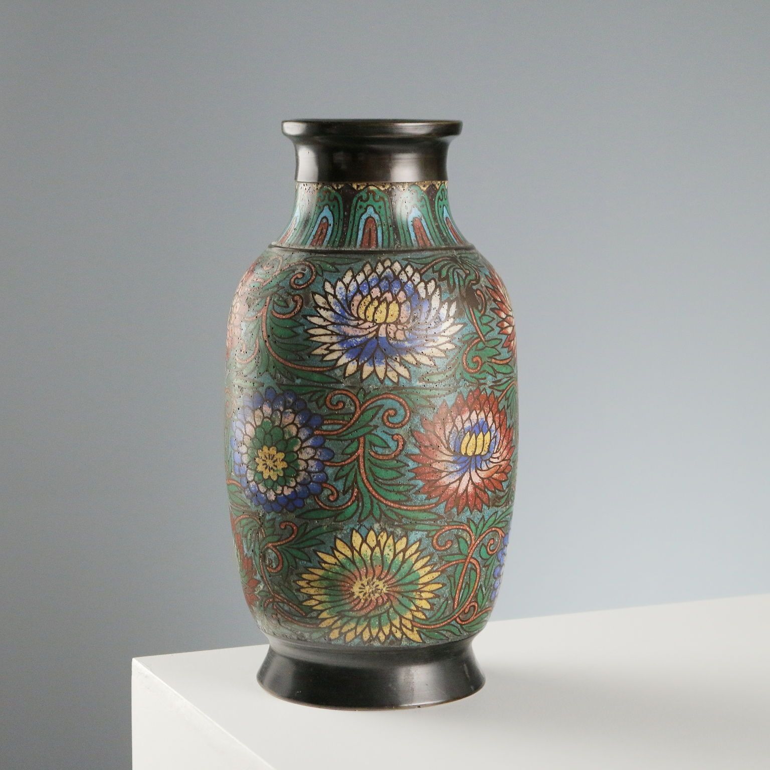 Antiek cloisonné vaas Japan Meiji-periode 1868 1912 photo 330.0