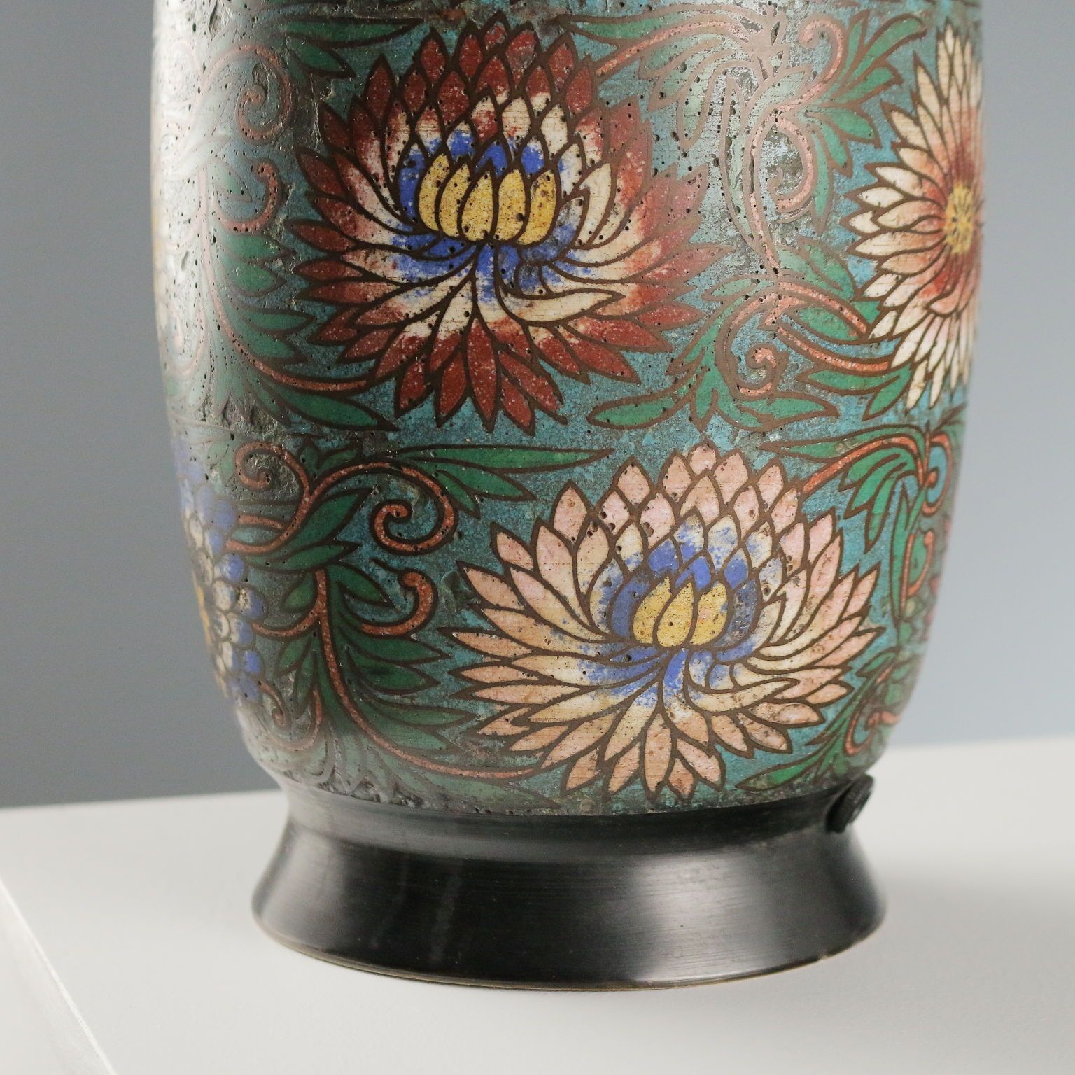 Antiek cloisonné vaas Japan Meiji-periode 1868 1912 photo buy