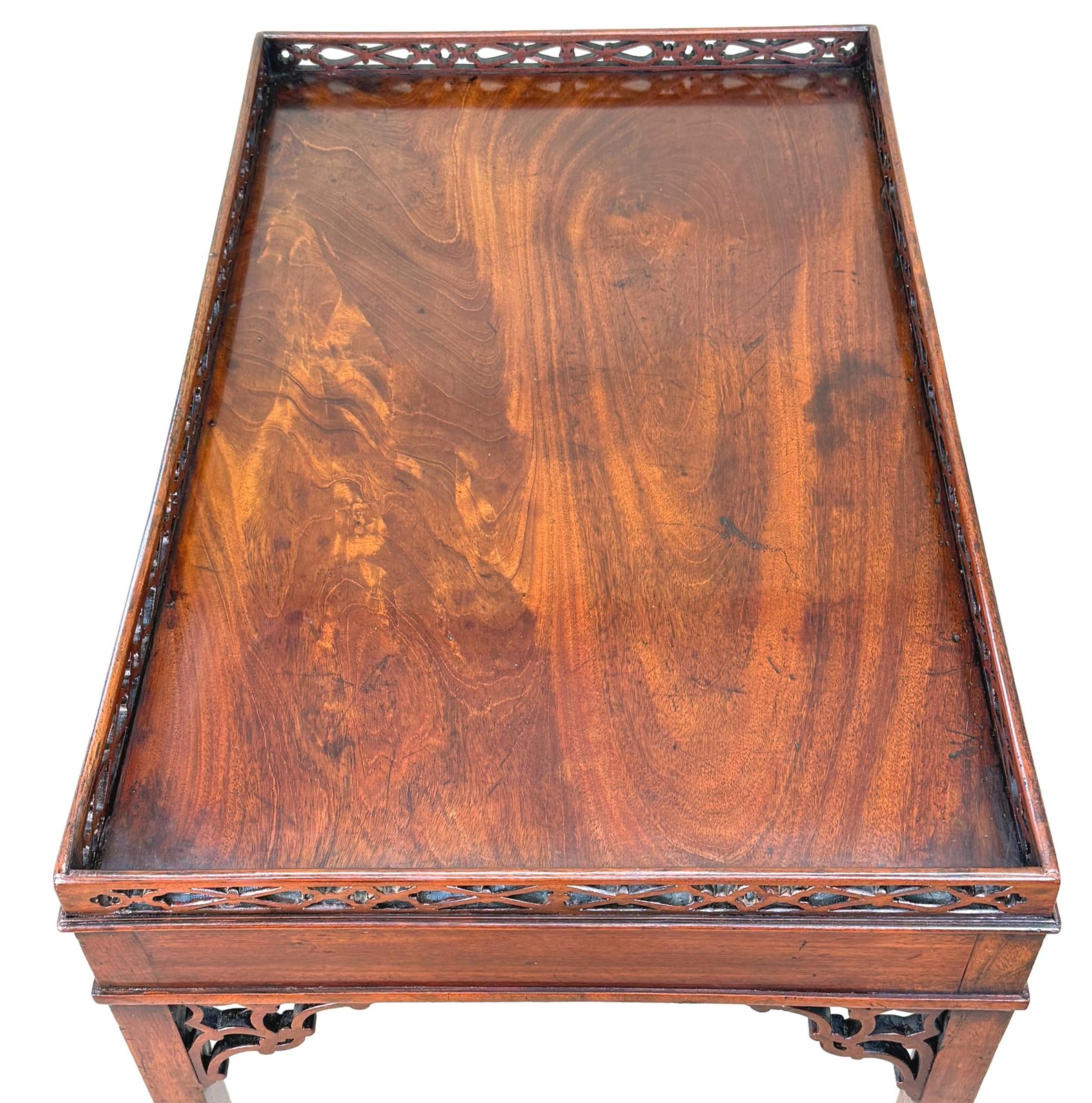 Georgian 18th Century Central Standing Mahogany Silver Table Chippendale Period (England, Circa 1760) photo 4995.0