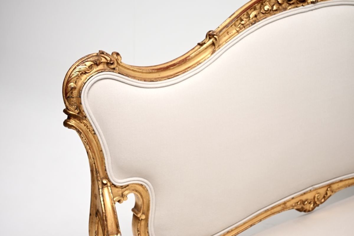 photo buy Antique French Carved Gilt Wood Settee