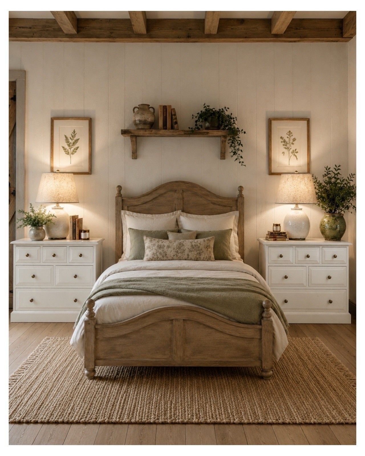 Large Pair Of  Bedside Chests, Bedside Tables  In Au Lait By Farrow And Ball
