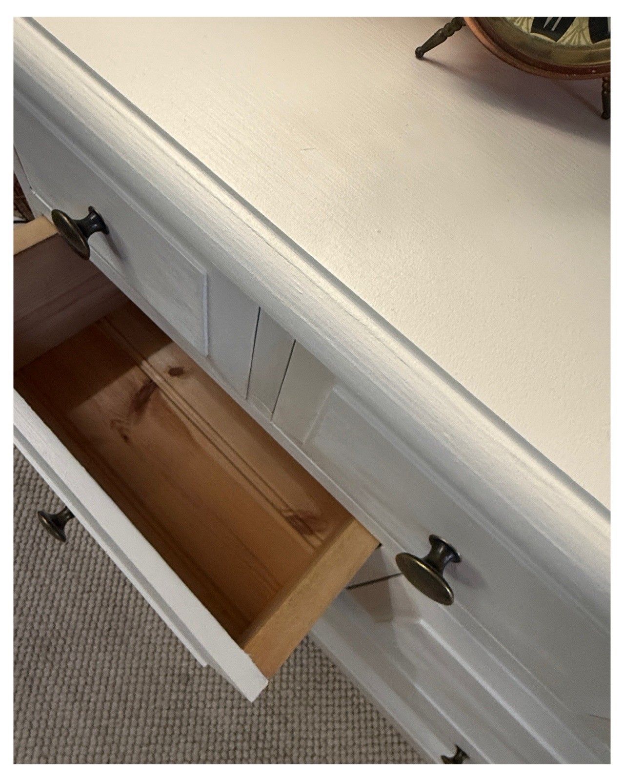 Large Pair Of  Bedside Chests, Bedside Tables  In Au Lait By Farrow And Ball photo 550.0