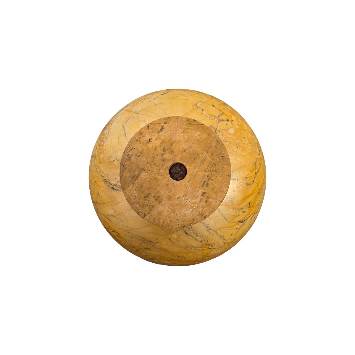 Grand Tour Giallo Siena Marmeren Tazza, eind 19e eeuw photo 1195.0