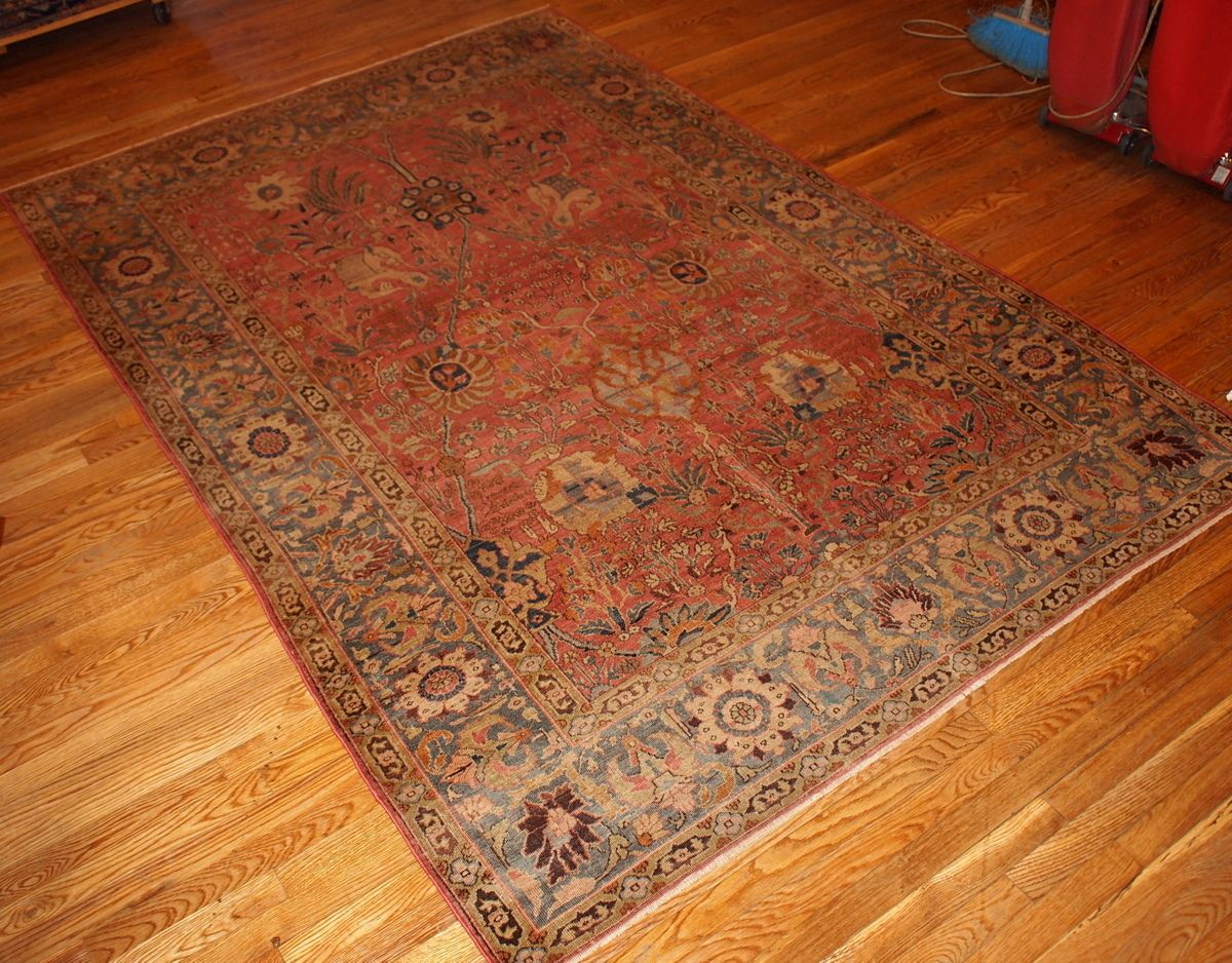 Tapis indien d'époque Loristan fait main, 5.8' x 8.8' (176 cm x 268 cm), années 1880 photo buy