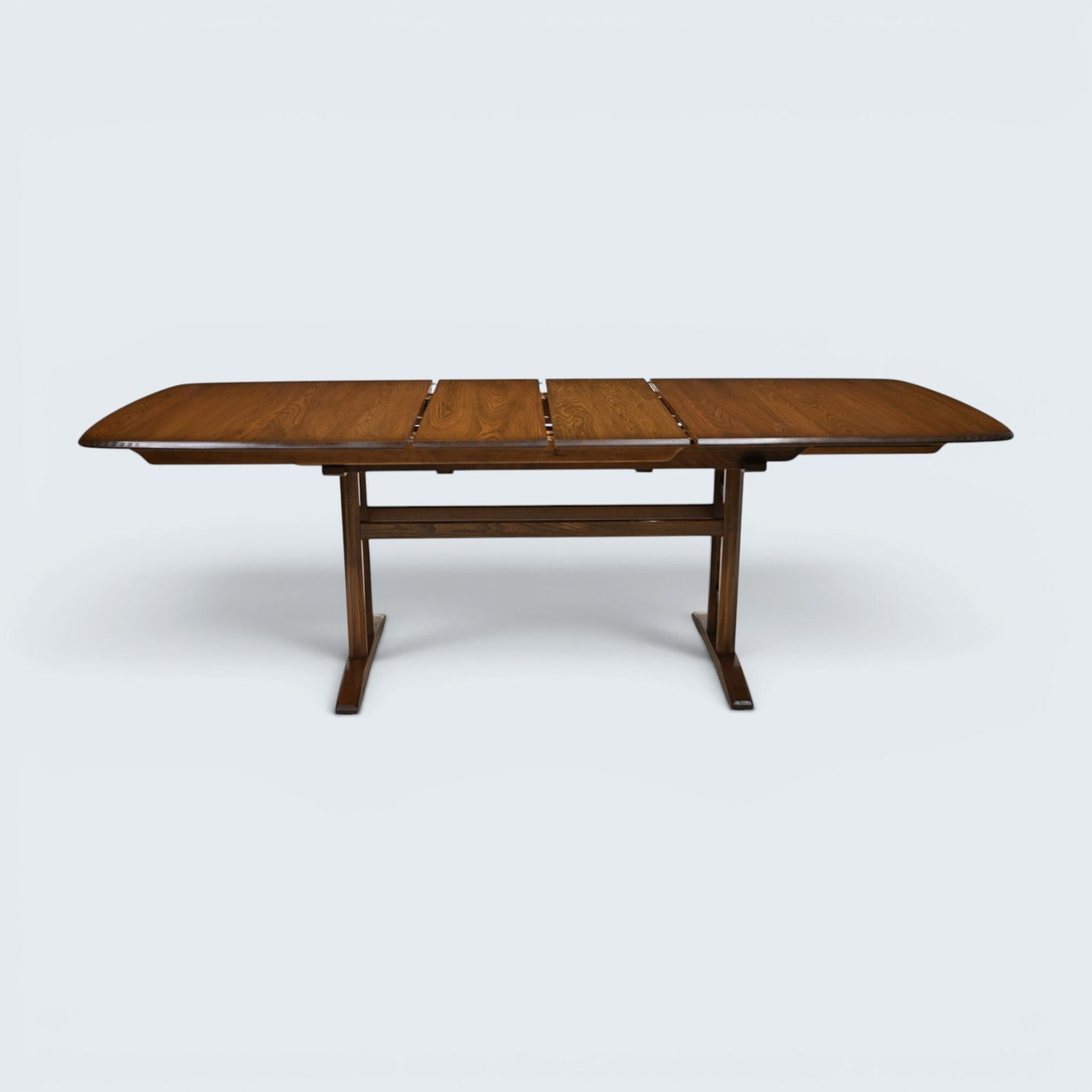 927.0 Ercol Burford Extending Dining Table 3 Extension Sections Light photo