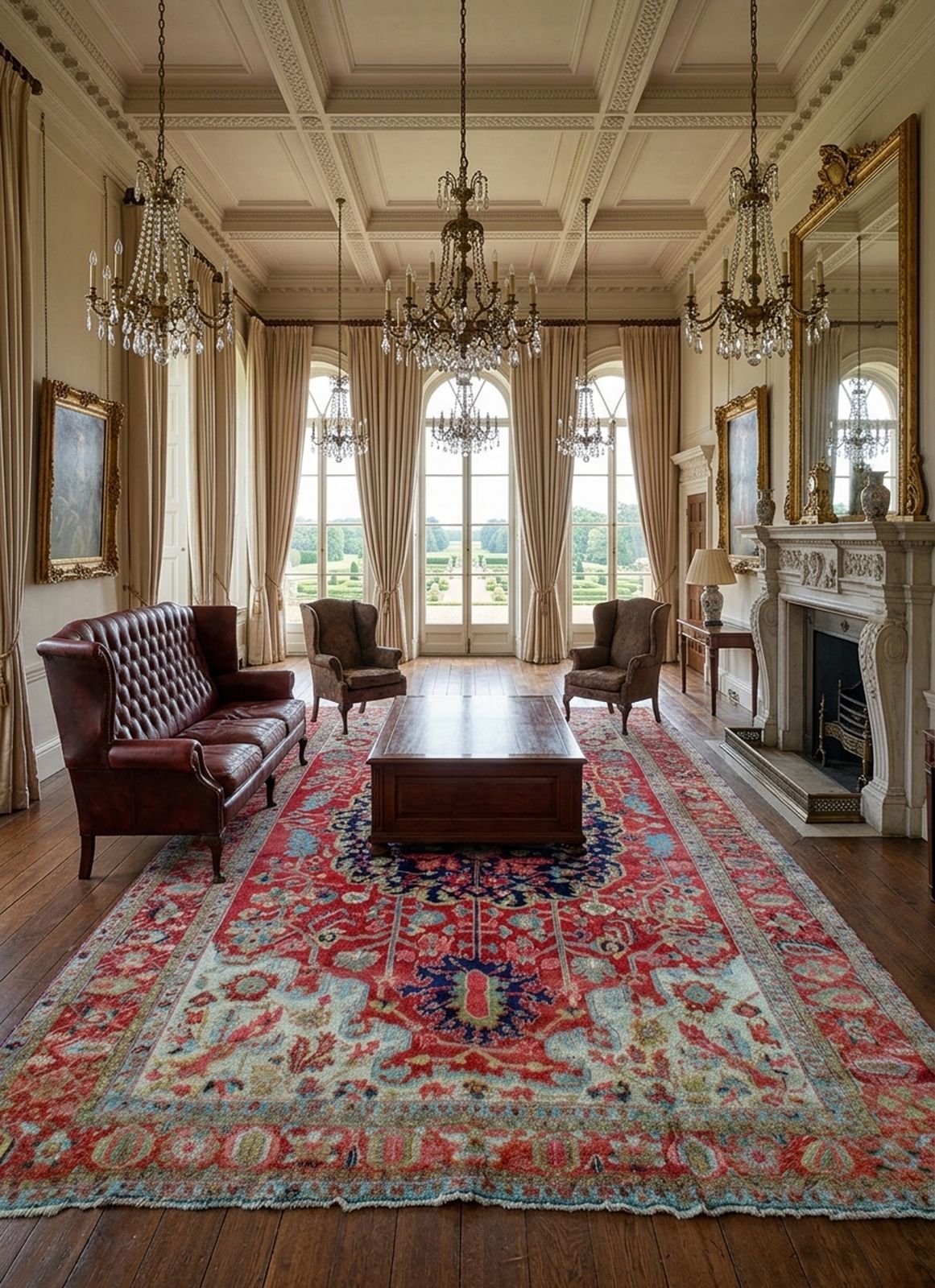 Antique Heriz Carpet 557x360cm photo 71400.0