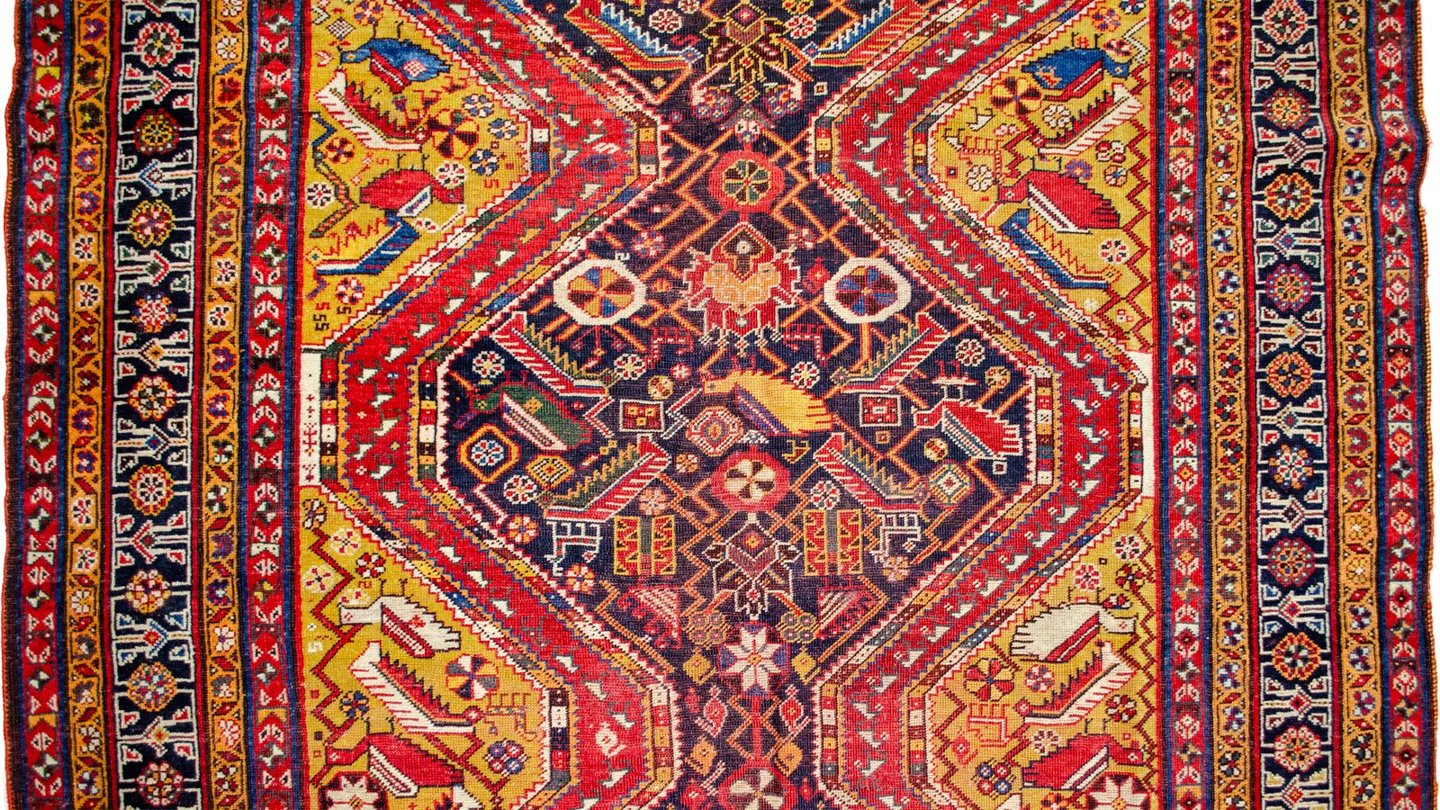 Antiek Khamseh tapijt 231x140cm photo 6000.0