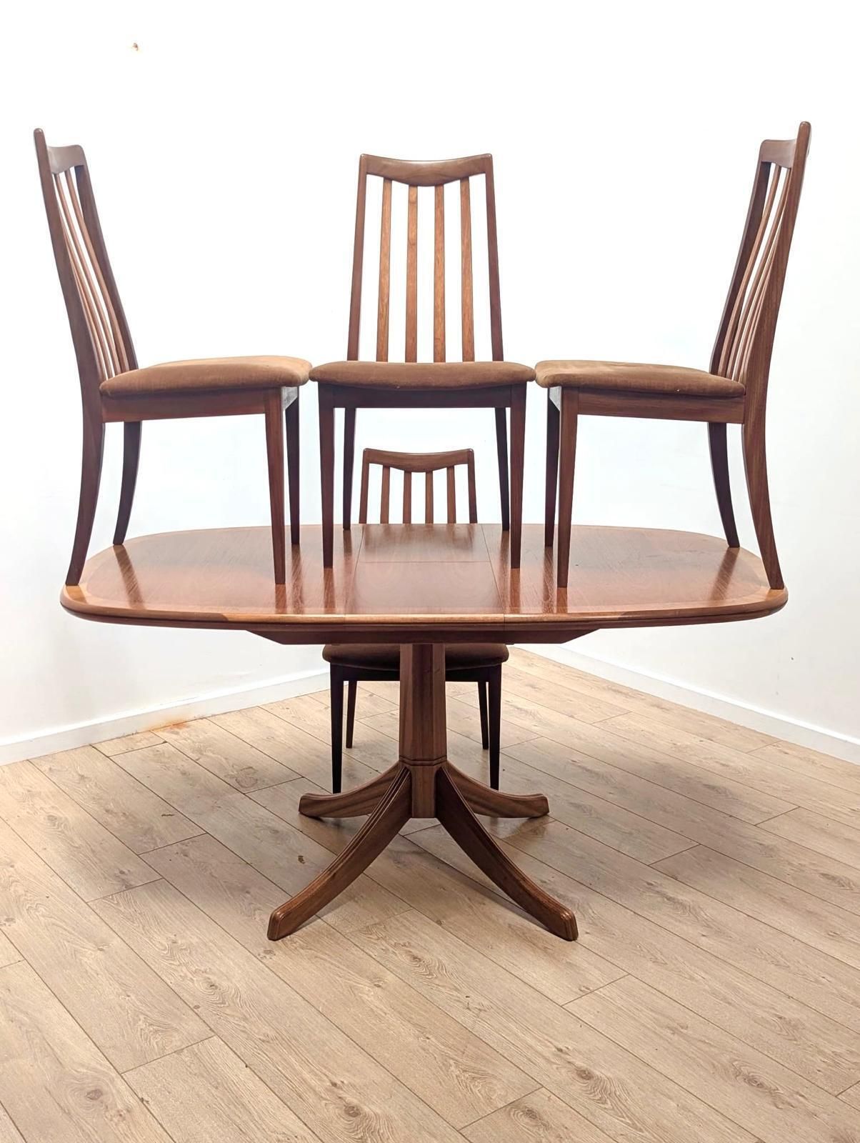 Delivery Available Vintage William Lawrence Gplan Dining Table &4 Chairs 0348.
