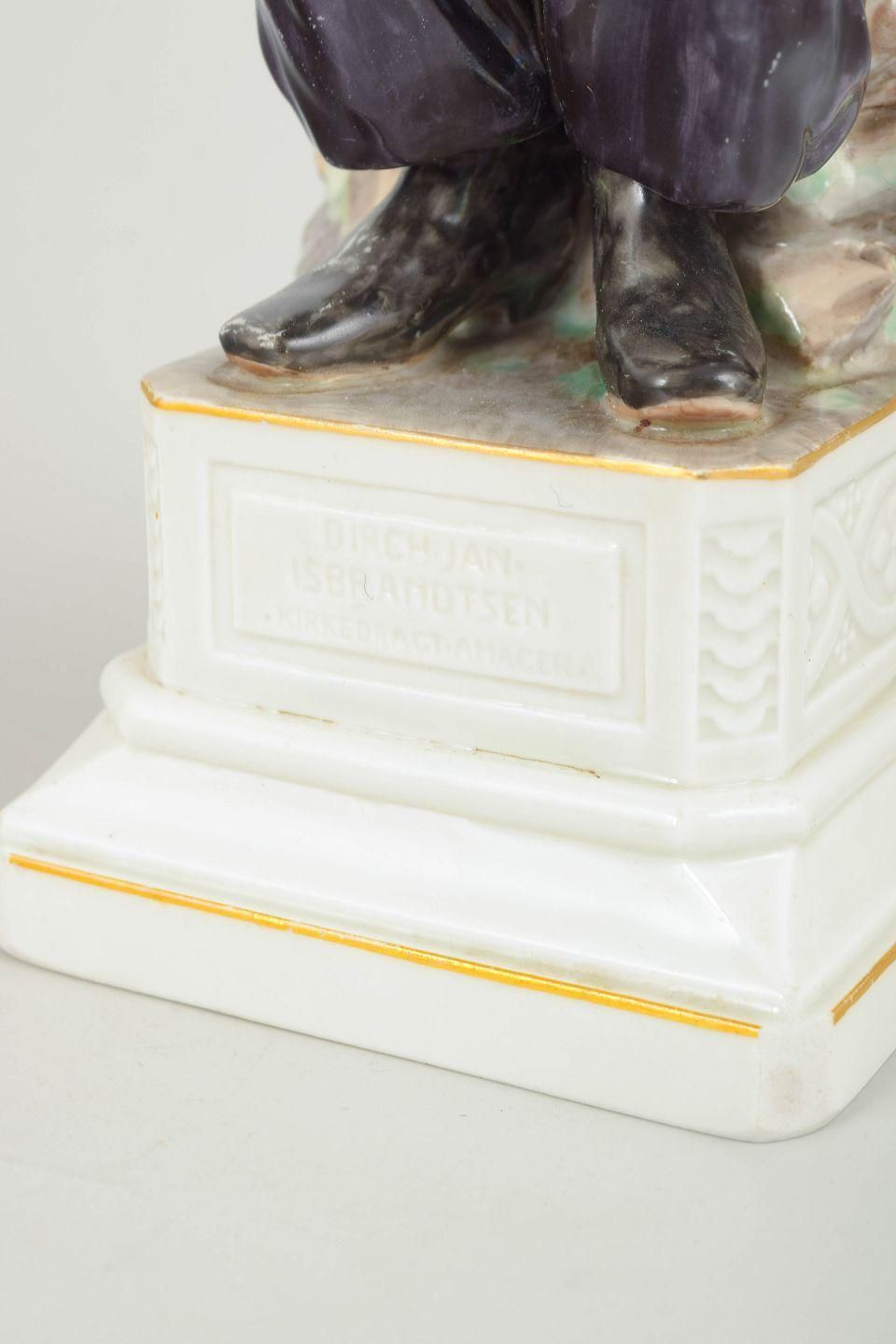 Royal Copenhagen. Porcelain Figurine Of Man In Traditional Regional Costume. photo Home Decor